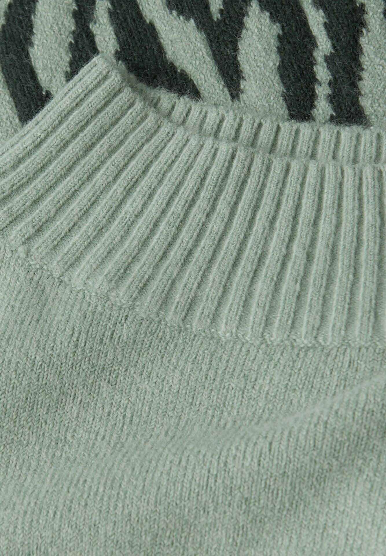 Street-One A303479 color block jacquard sweate evernight green 2900157312057