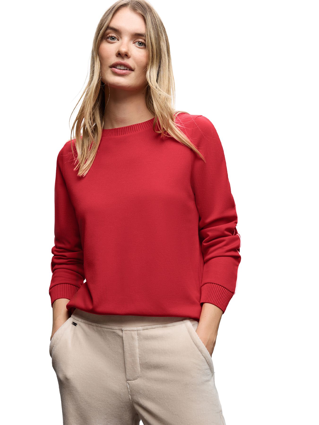 Street-One A324003 shirt w.kick details racing red 2900157332031