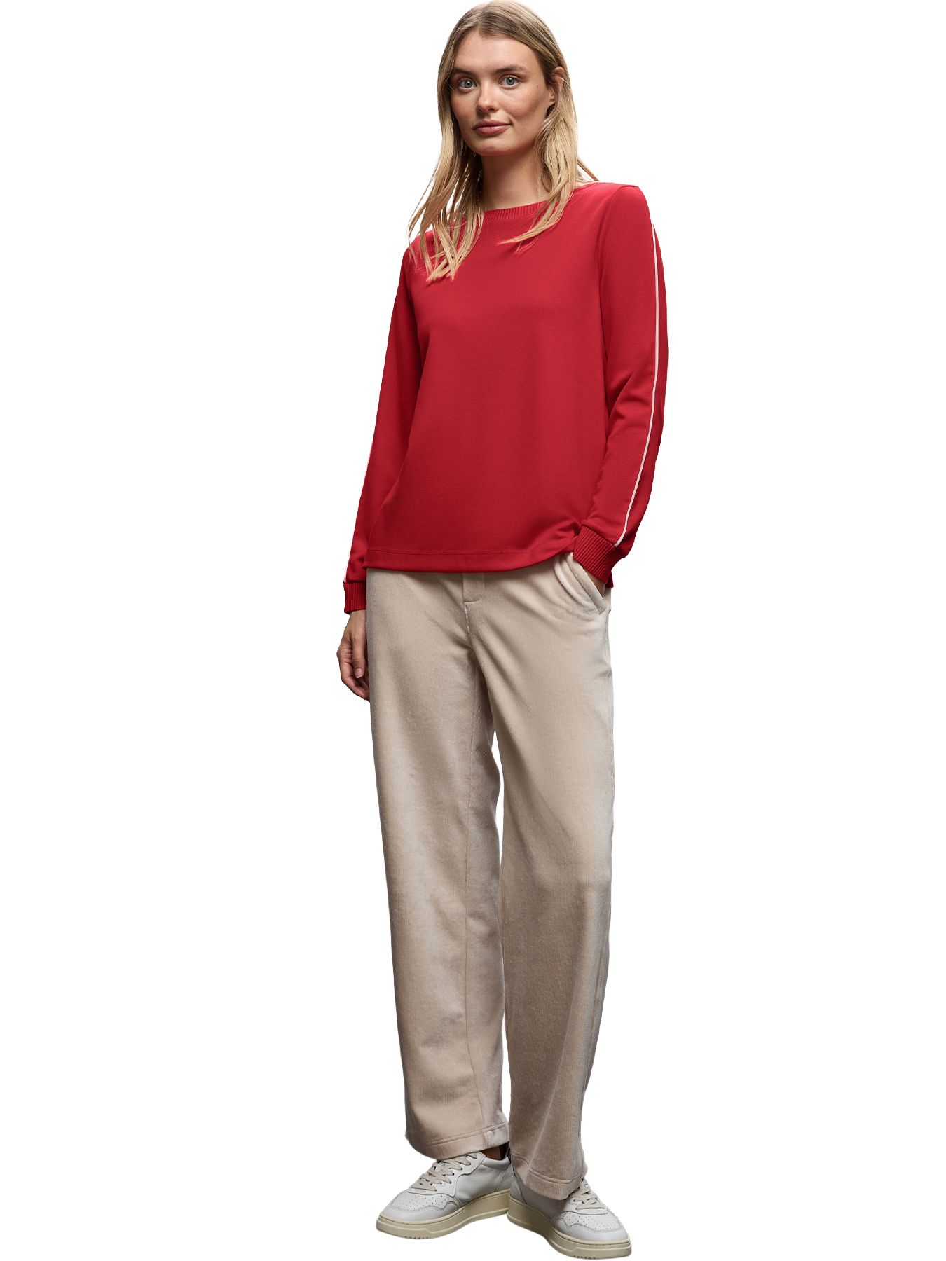 Street-One A324003 shirt w.kick details racing red 2900157332031