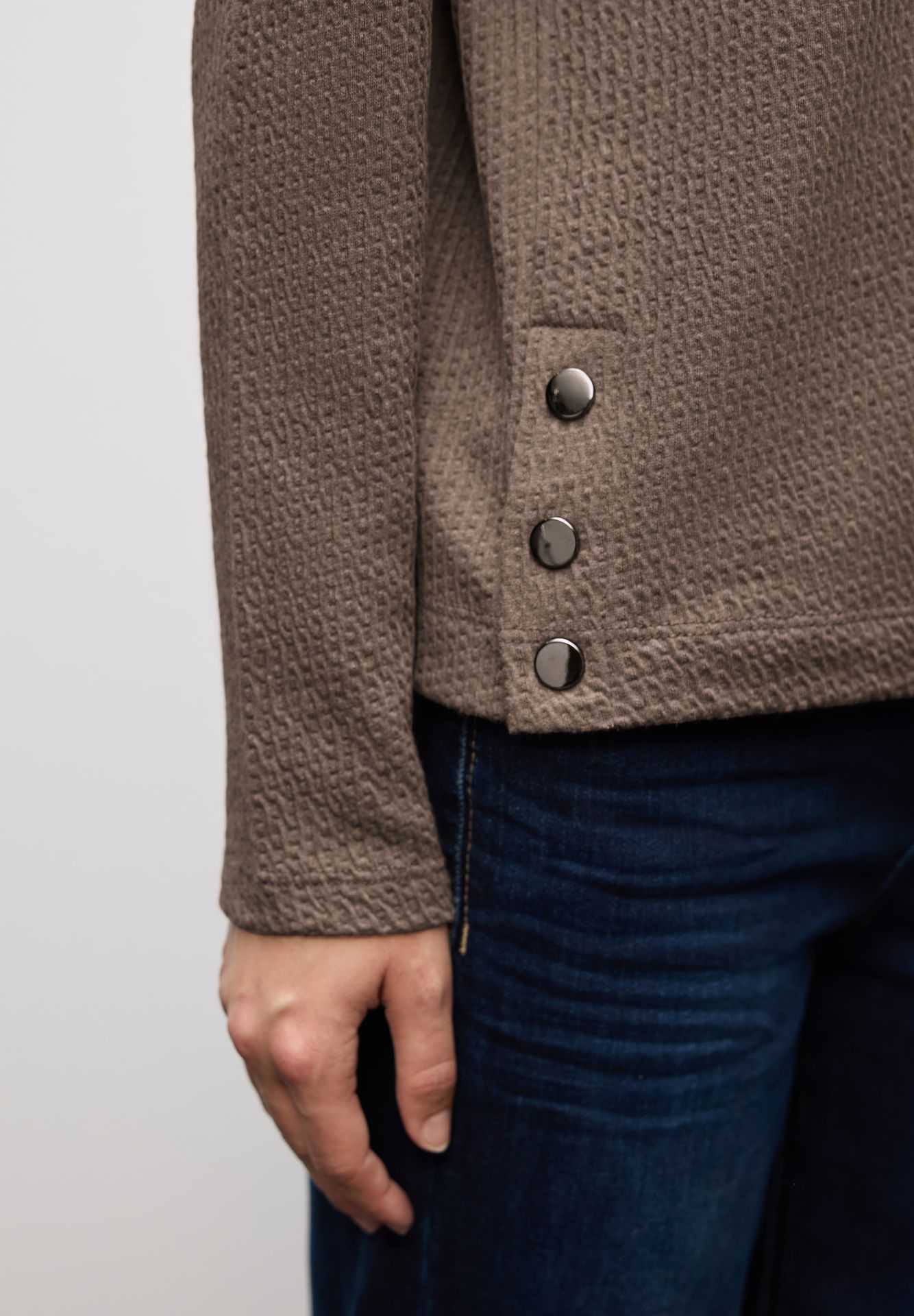 Street-One A324019 structure shirt w.buttons a silk brown mel. 2900157335025