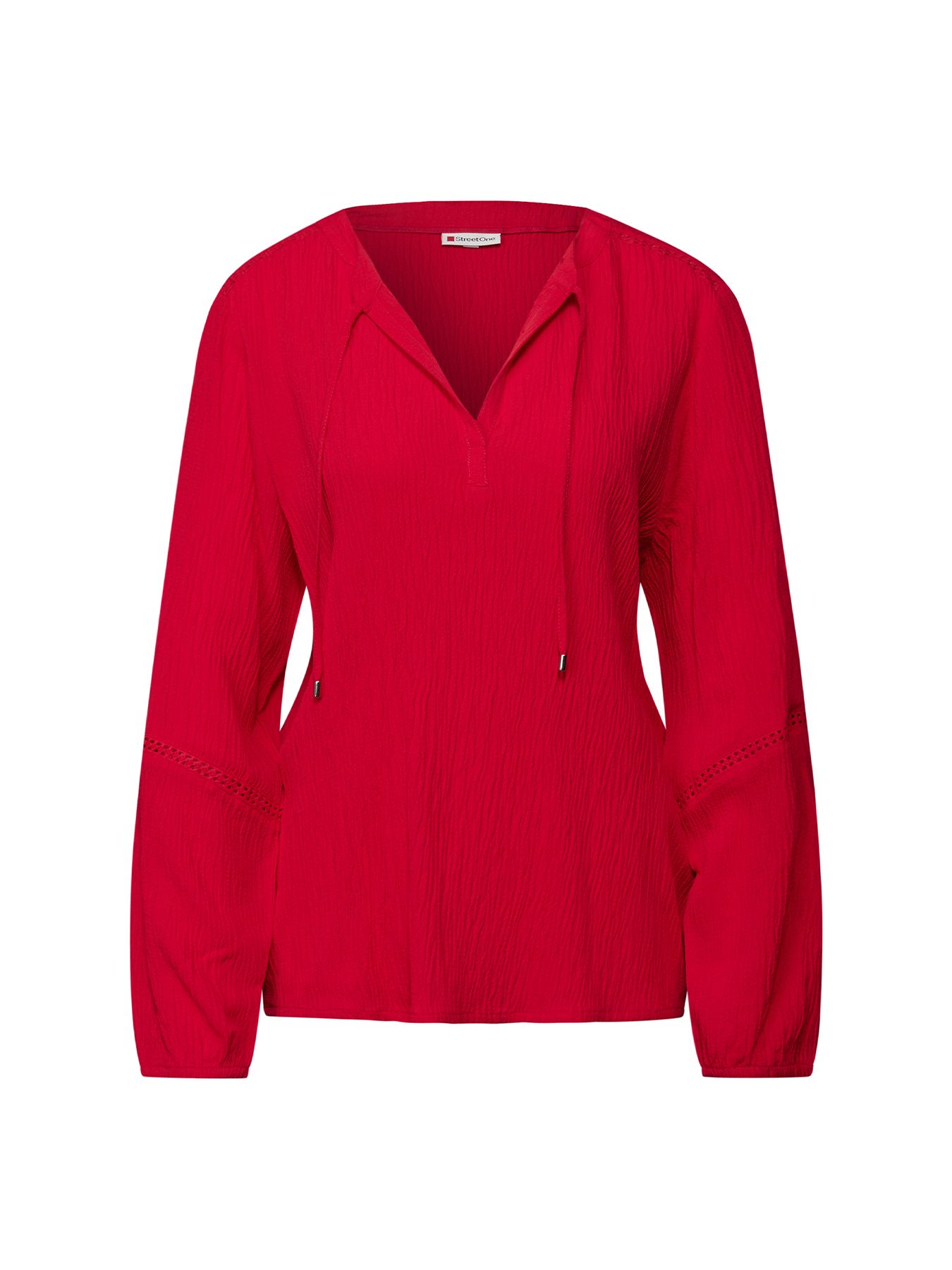 Street-One A346054 Structured Tunic blouse w t racing red 2900157352046