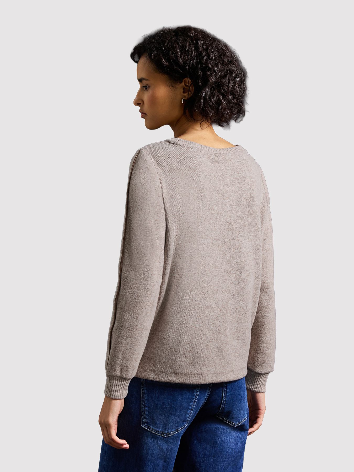 Street-One A324013 LTD QR cosy shirt w.kick de silk brown mel. 2900157444048