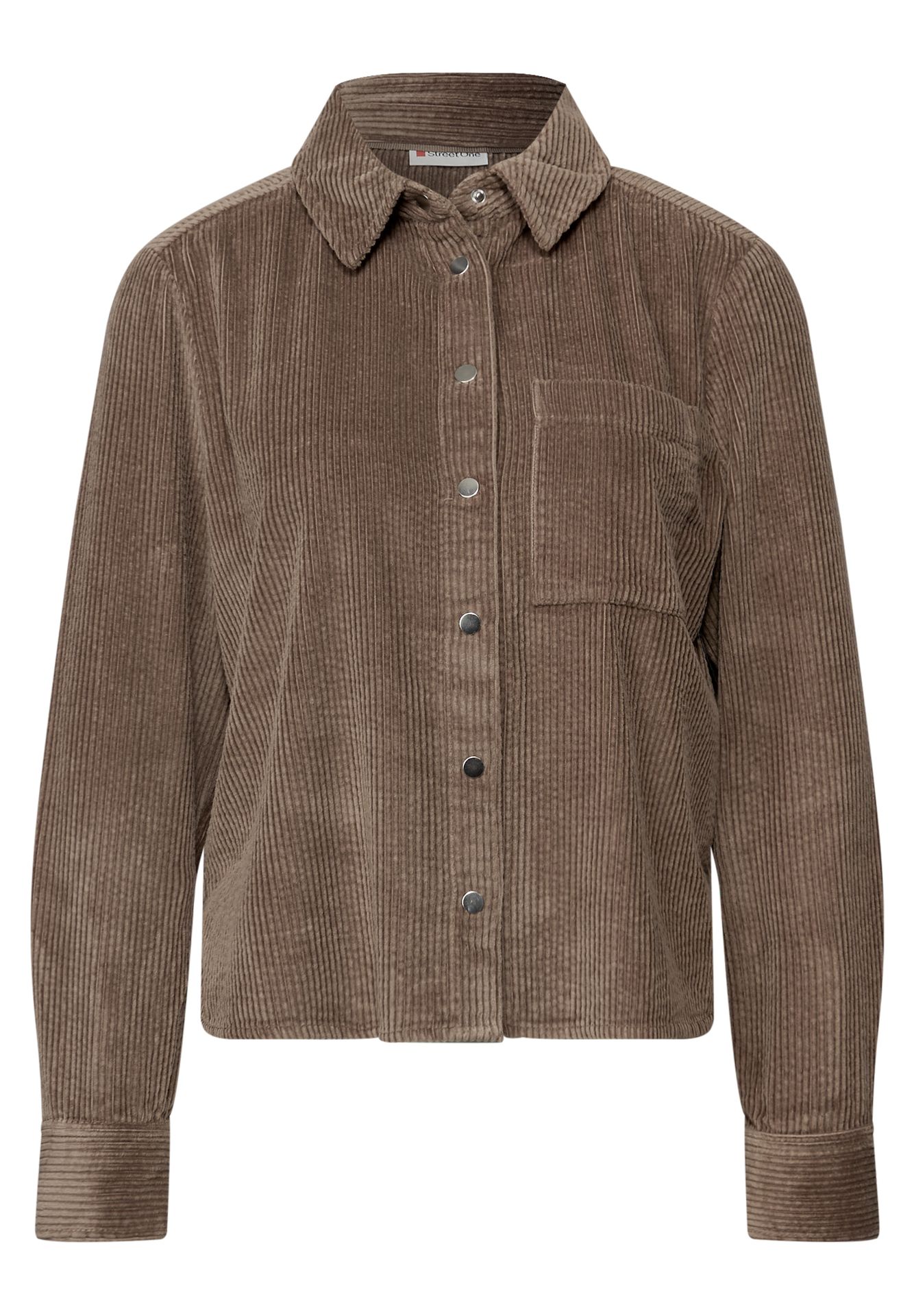 Street-One A346059 LTD QR Courduroy shirtcolla silk brown 2900157451053