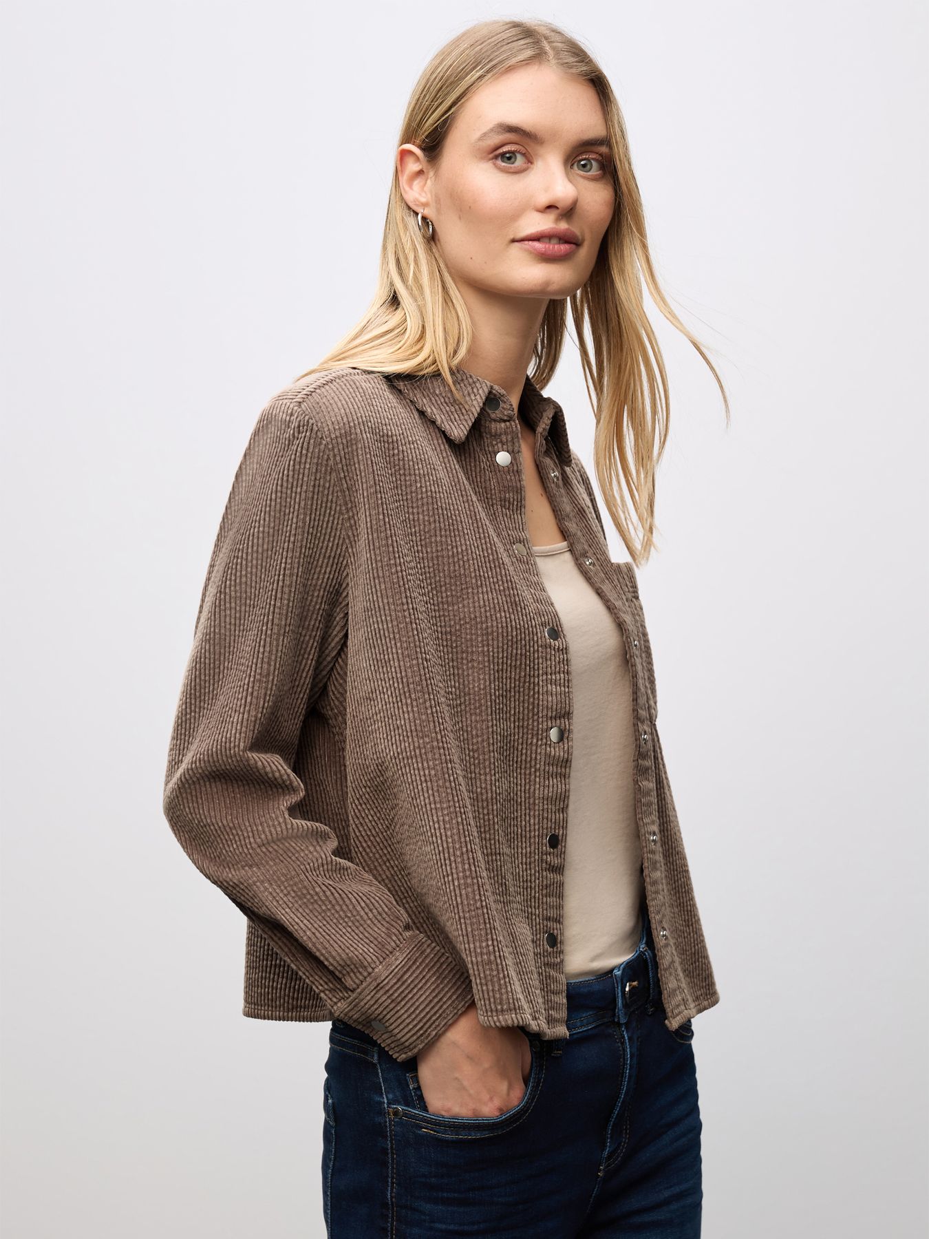 Street-One A346059 LTD QR Courduroy shirtcolla silk brown 2900157451039