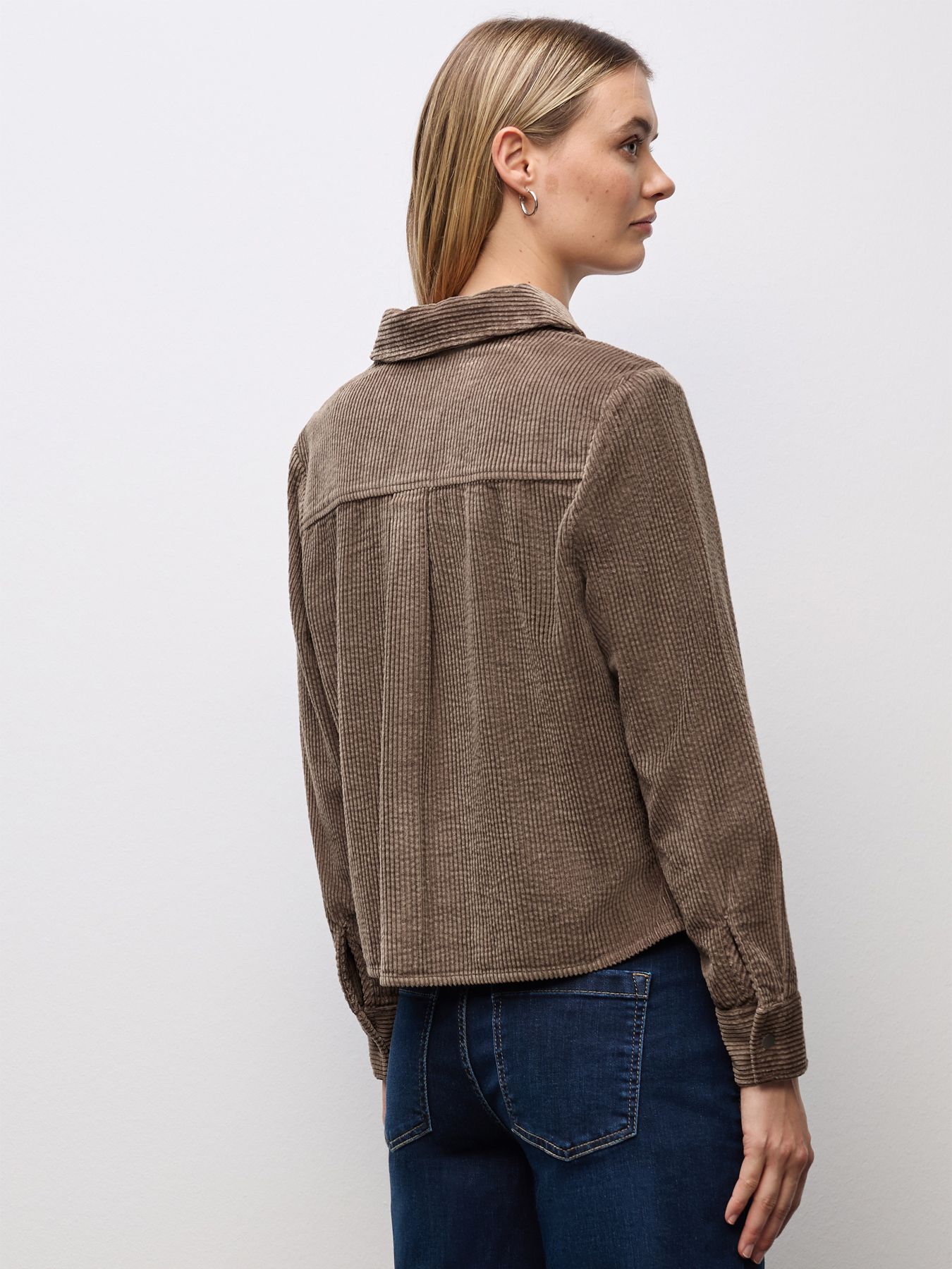 Street-One A346059 LTD QR Courduroy shirtcolla silk brown 2900157451039