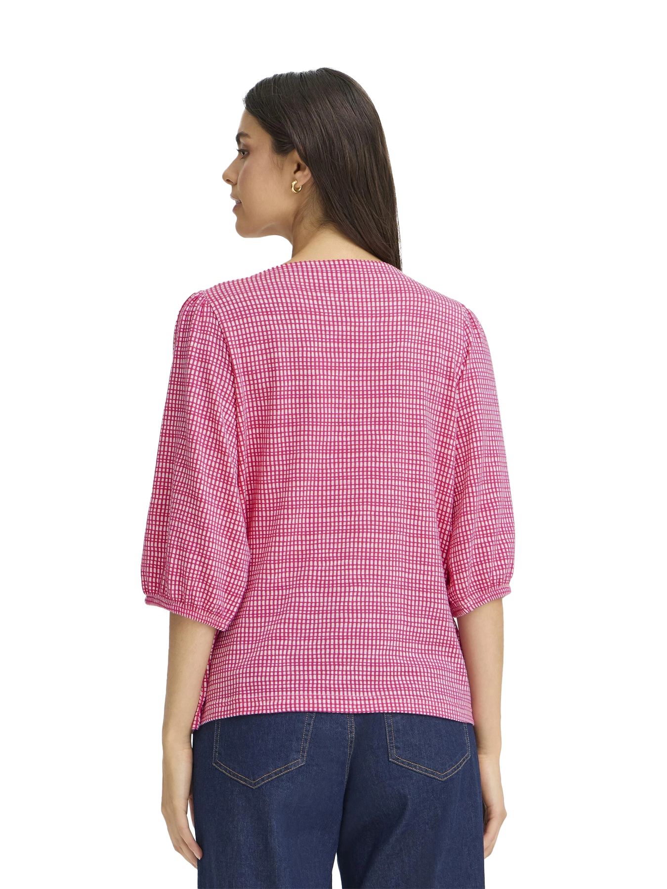 Fransa FRNIALA TEE 1 VERY BERRY CHECK 2900157533049