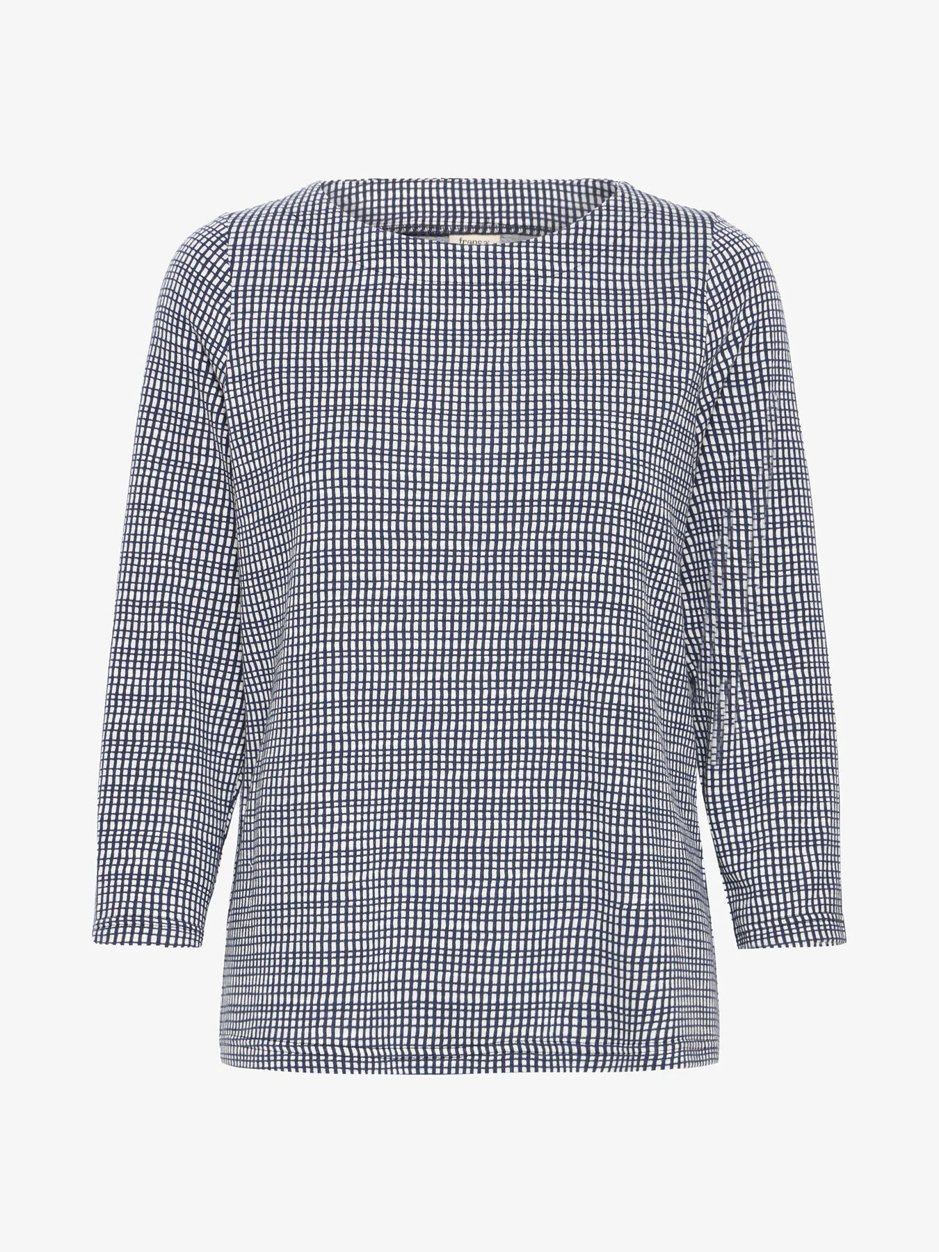 Fransa FRNIALA TEE 2 NAVY CHECK 2900157534015