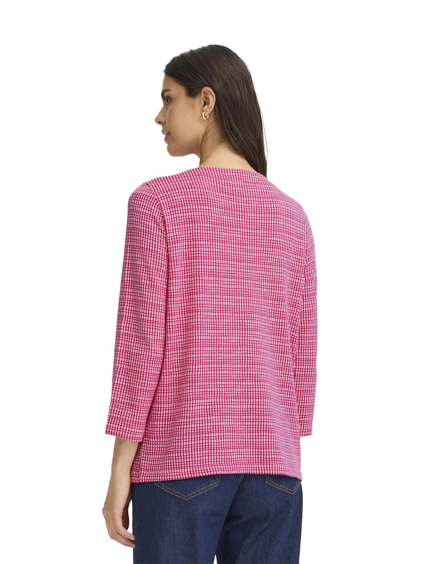 Fransa FRNIALA TEE 2 VERY BERRY CHECK 2900157535029