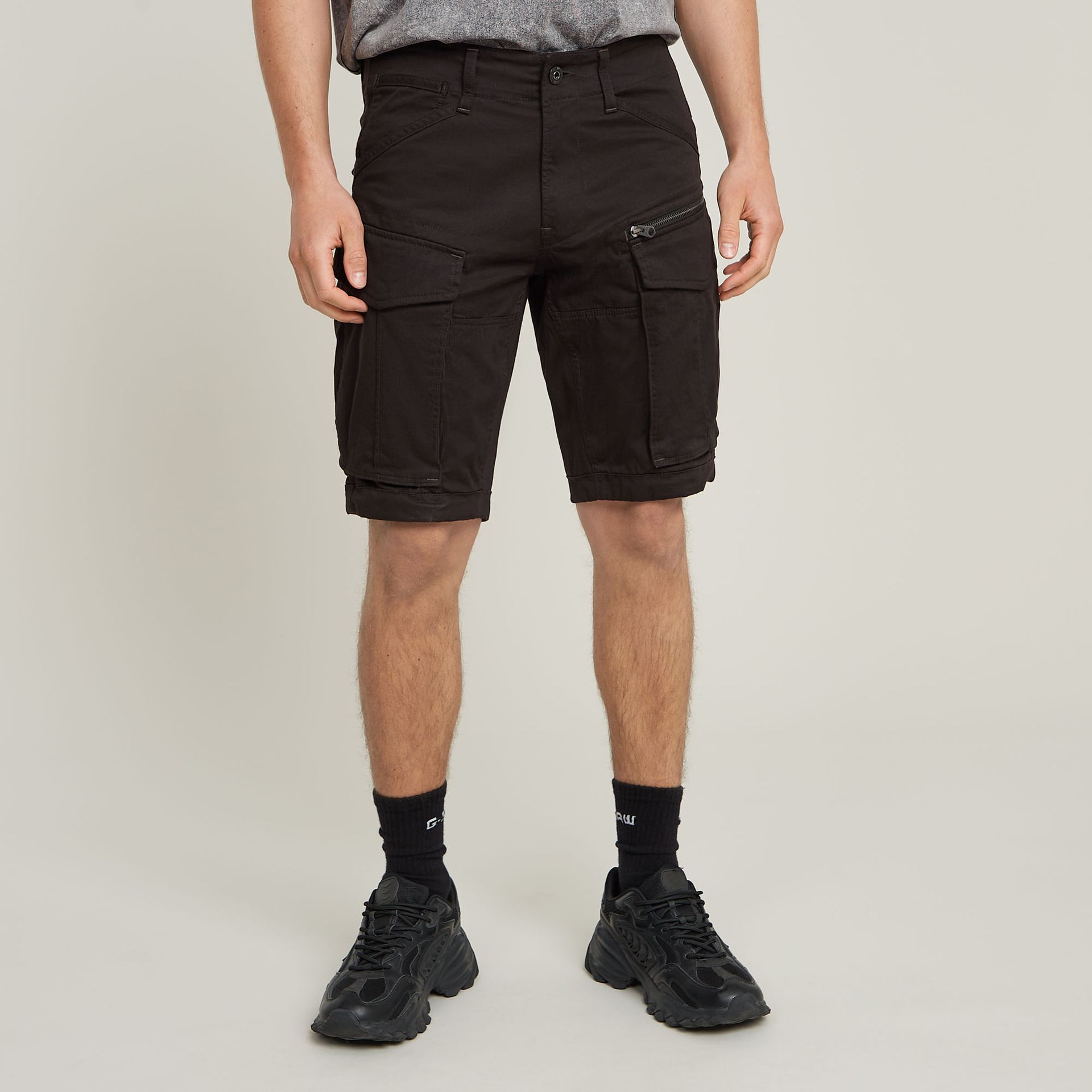G-star Raw Rovic zip regular short 6484 dk black 00113847-EKA07001300000011