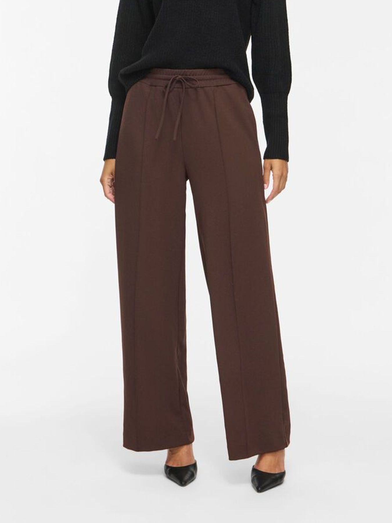 Vila VICLUA HW WIDE PANTS-NOOS Coffee Bean 00113851-EKA22000400000233