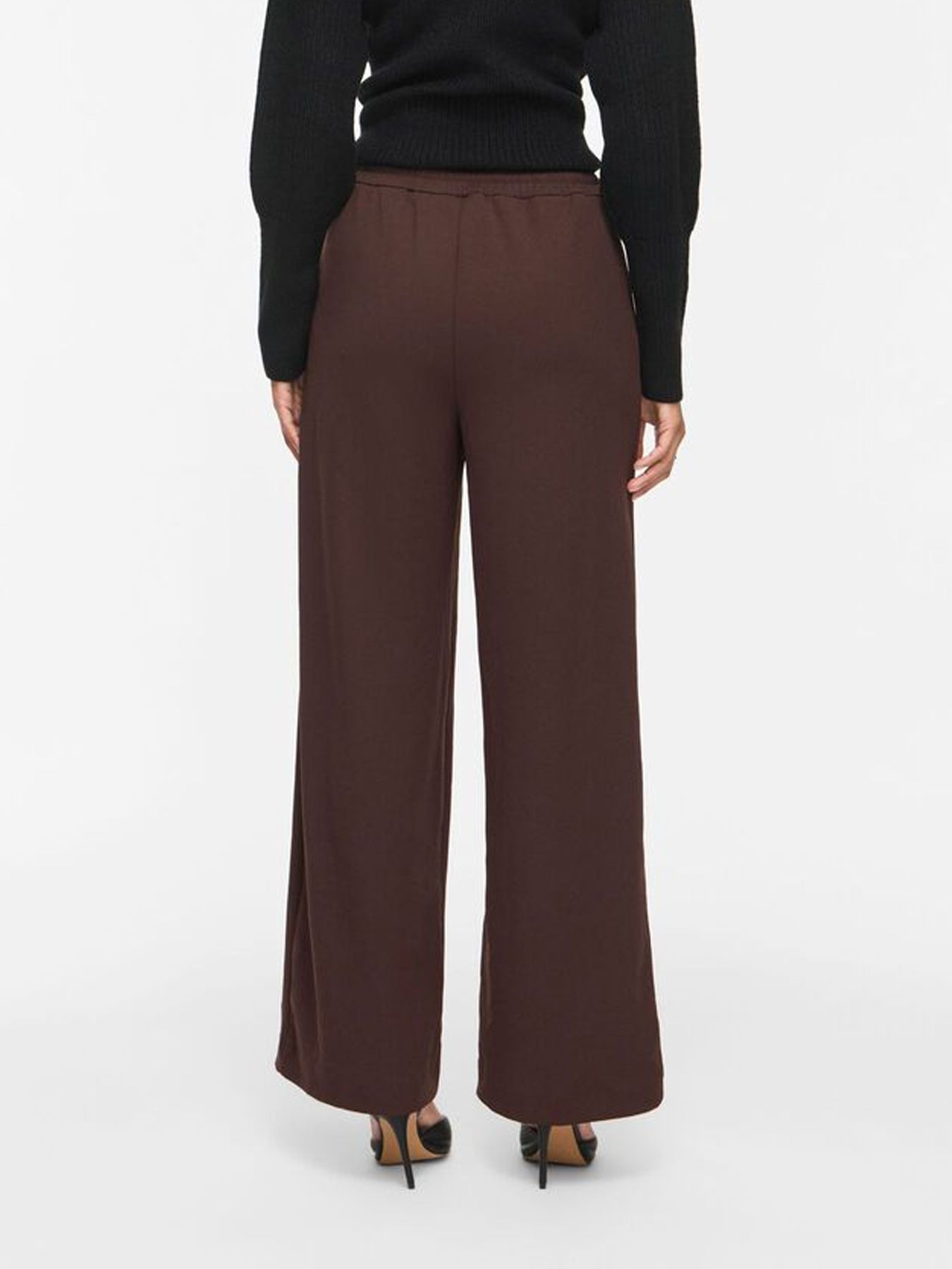 Vila VICLUA HW WIDE PANTS-NOOS Coffee Bean 2900168480028