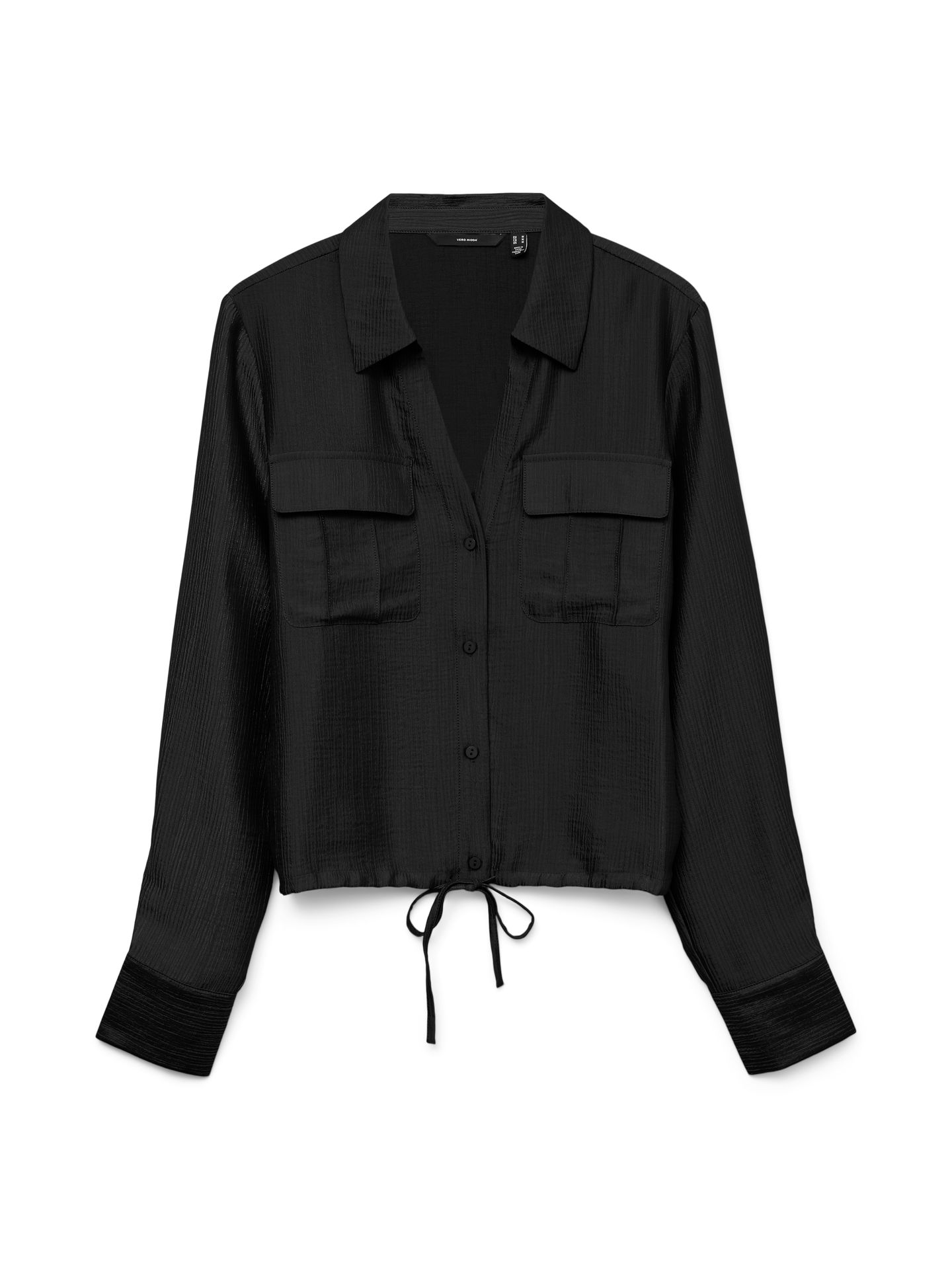 Vero Moda VMTOMA LS TIE SHIRT WVN Black 00113852-EKA26011400000025