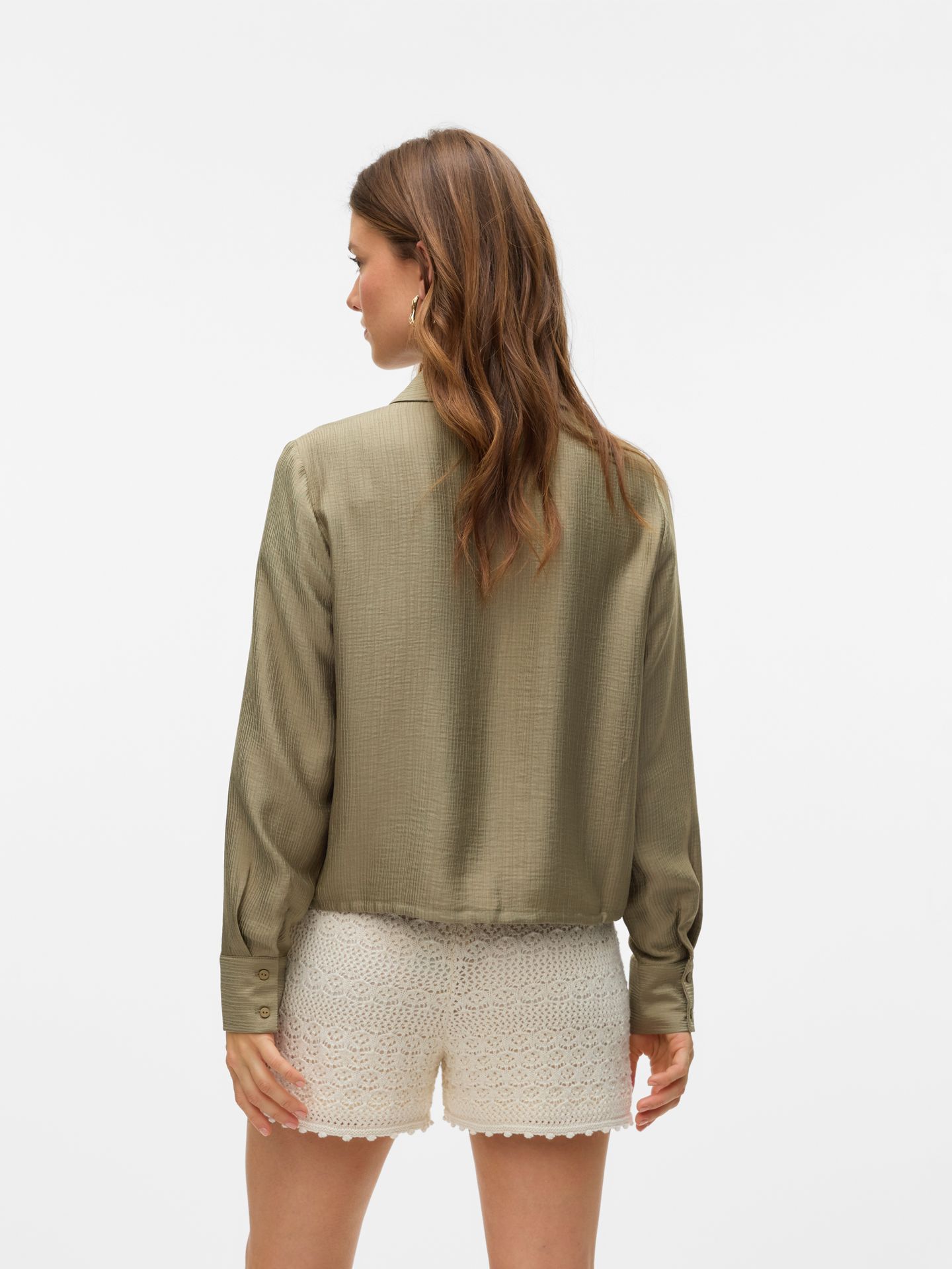 Vero Moda VMTOMA LS TIE SHIRT WVN Mermaid 2900157564043