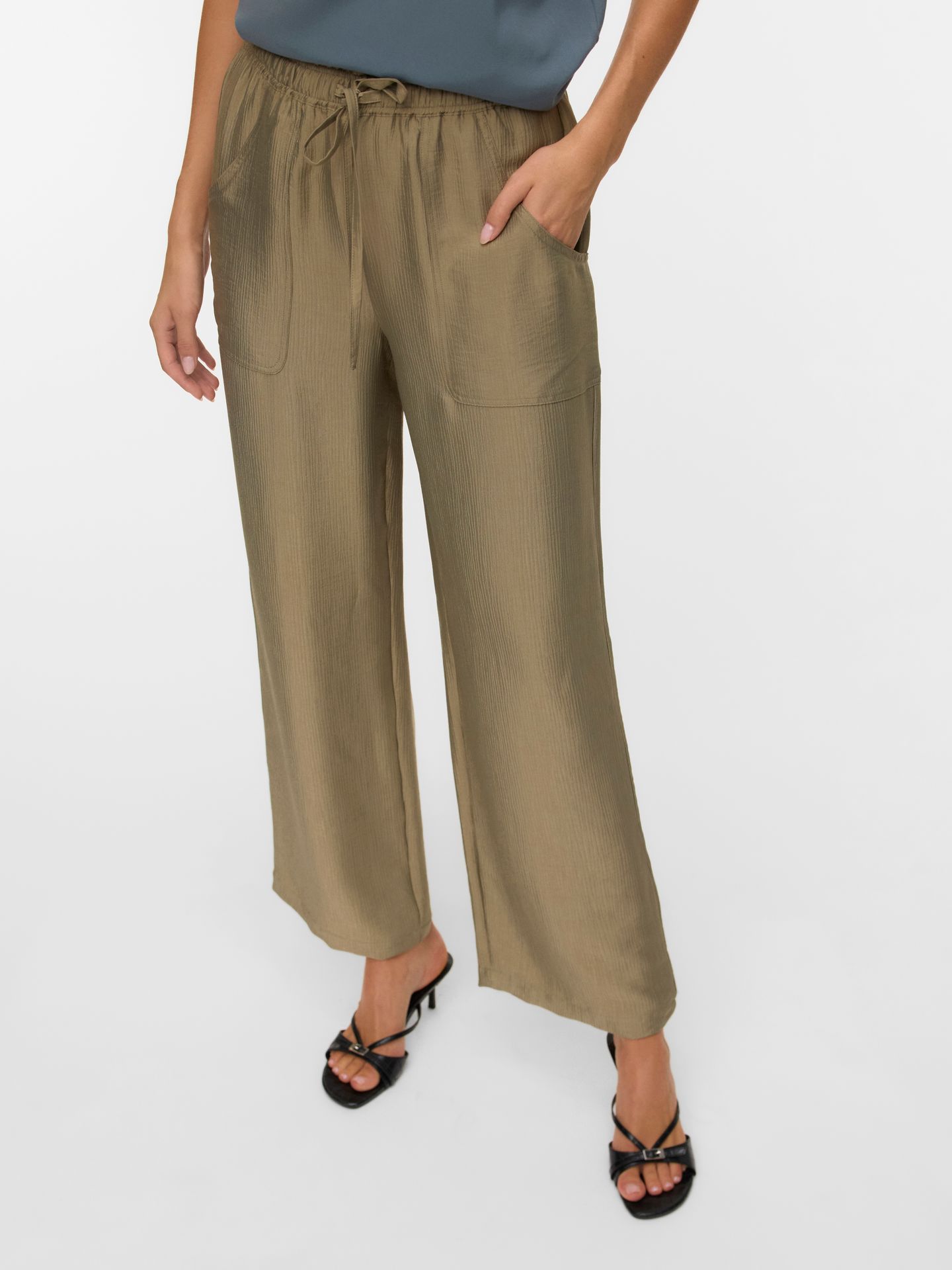 Vero Moda VMTOMA HW STRAIGHT PANTS WVN Mermaid 2900157567020