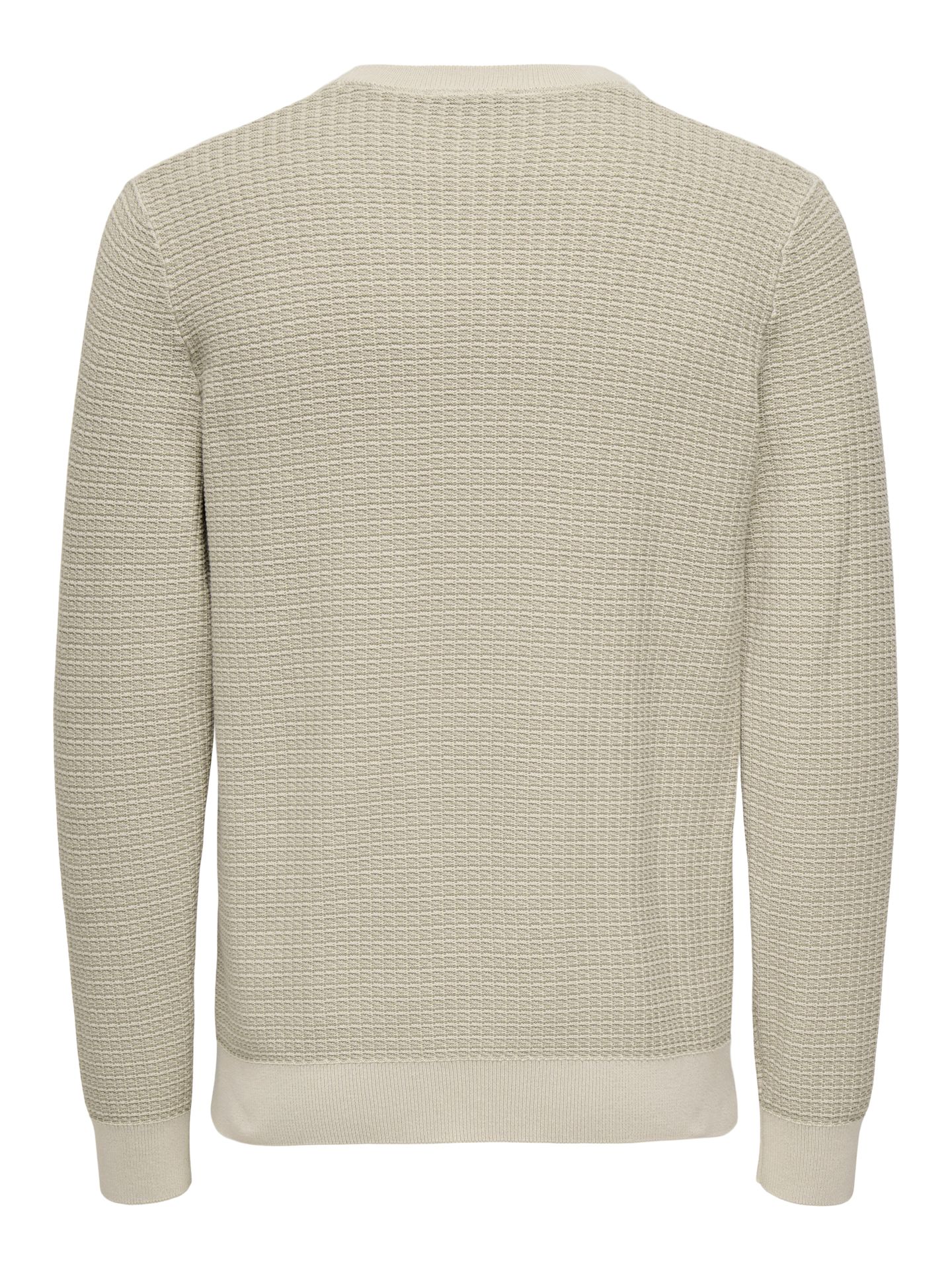 Only & Sons ONSMIGUEL REG 12 STRUCTURE CREW KNI Silver Lining/CLOUD DANCER 2900157569048