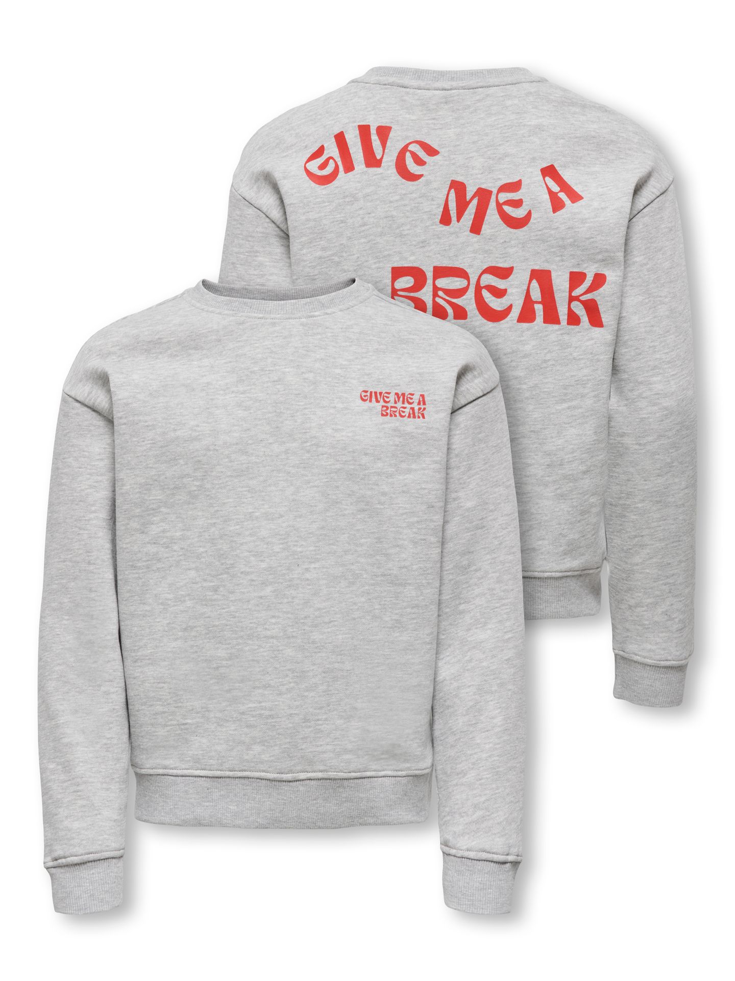 Only KOGCAMINE L/S OVERSIZE O-NECK CS SW Light Grey Melange/ORLANDO 2900157586014