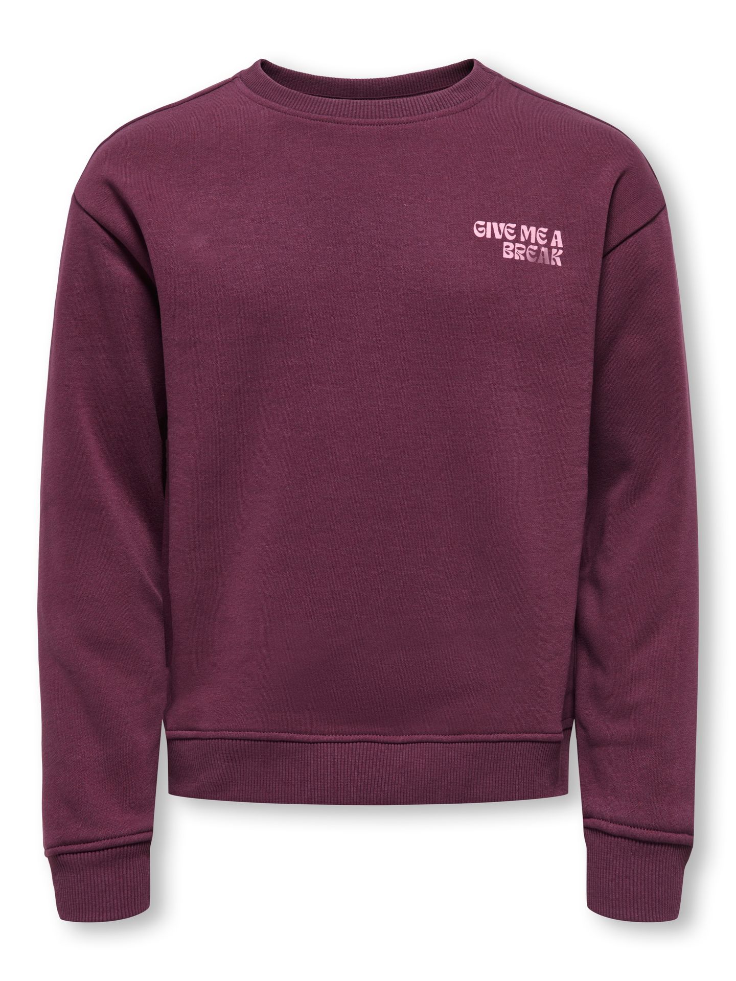 Only KOGCAMINE L/S OVERSIZE O-NECK CS SW Mauve Wine/Break/Sea Pink 2900157587011