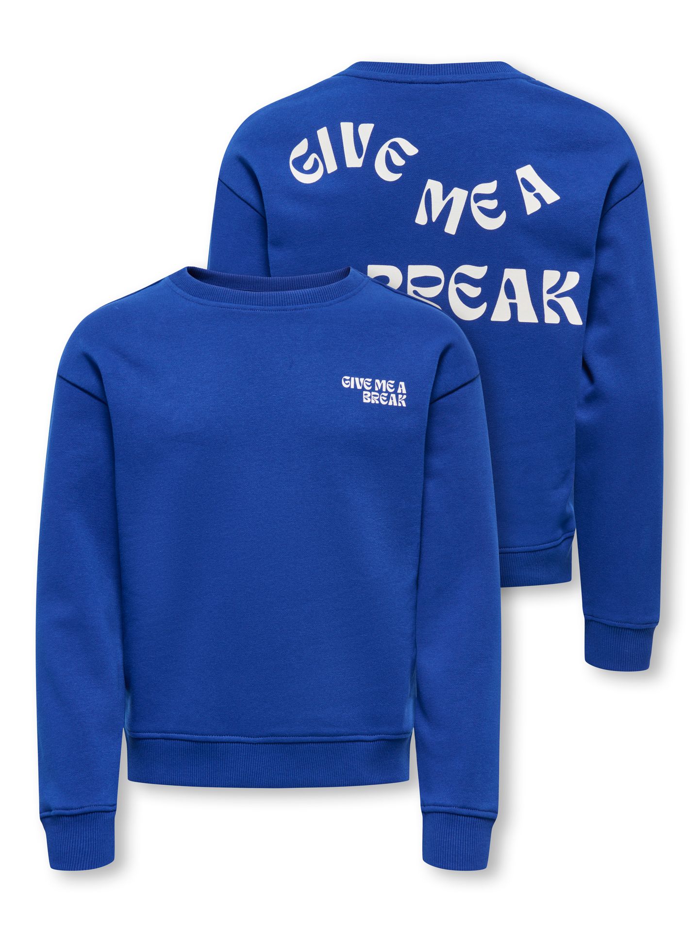 Only KOGCAMINE L/S OVERSIZE O-NECK CS SW Mazarine Blue/Break/Cloud Dancer 2900157588018