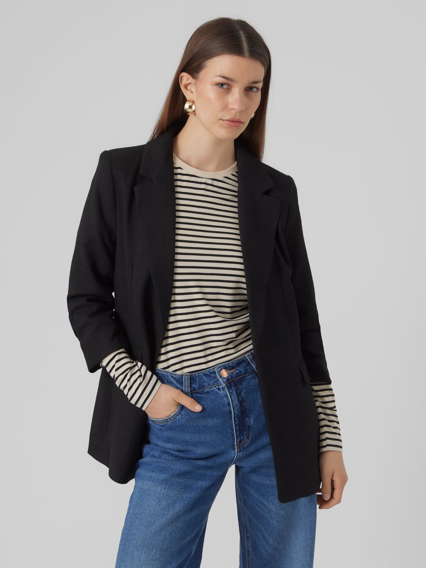 Vero Moda VMFRIDA 3/4 REGULAR BLAZER NOOS Black 2900157590059