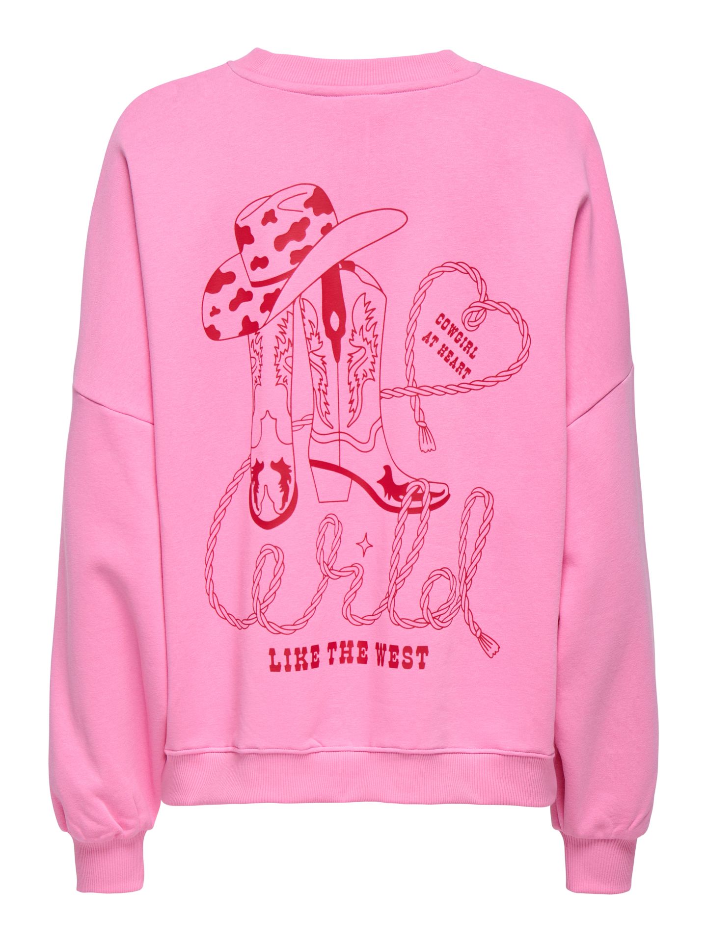 Only ONLSTINA L/S LOVELY O-NECK BOX SWT Sachet Pink/Wild like the west 2900157621043