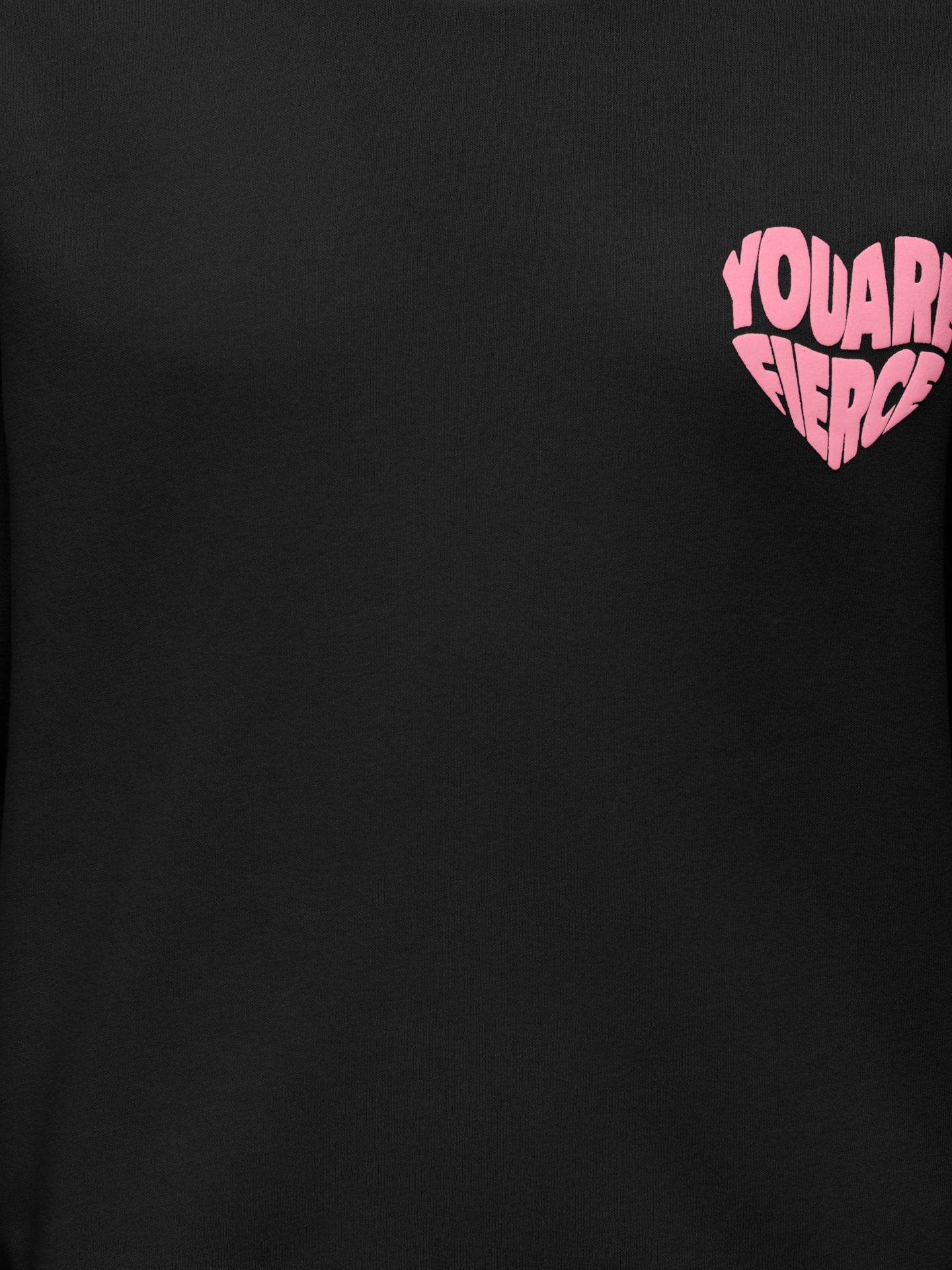 Only KOGDITTE L/S HEART O-NECK CS SWT Black/With Clara Leo 00113871-EKA26011400000166