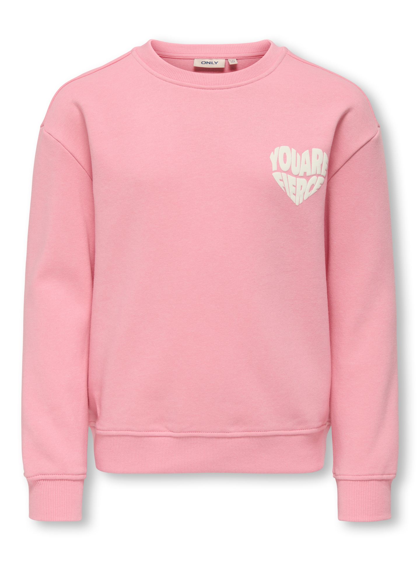 Only KOGDITTE L/S HEART O-NECK CS SWT Sea Pink/Fierce 00113871-EKA26011400002999