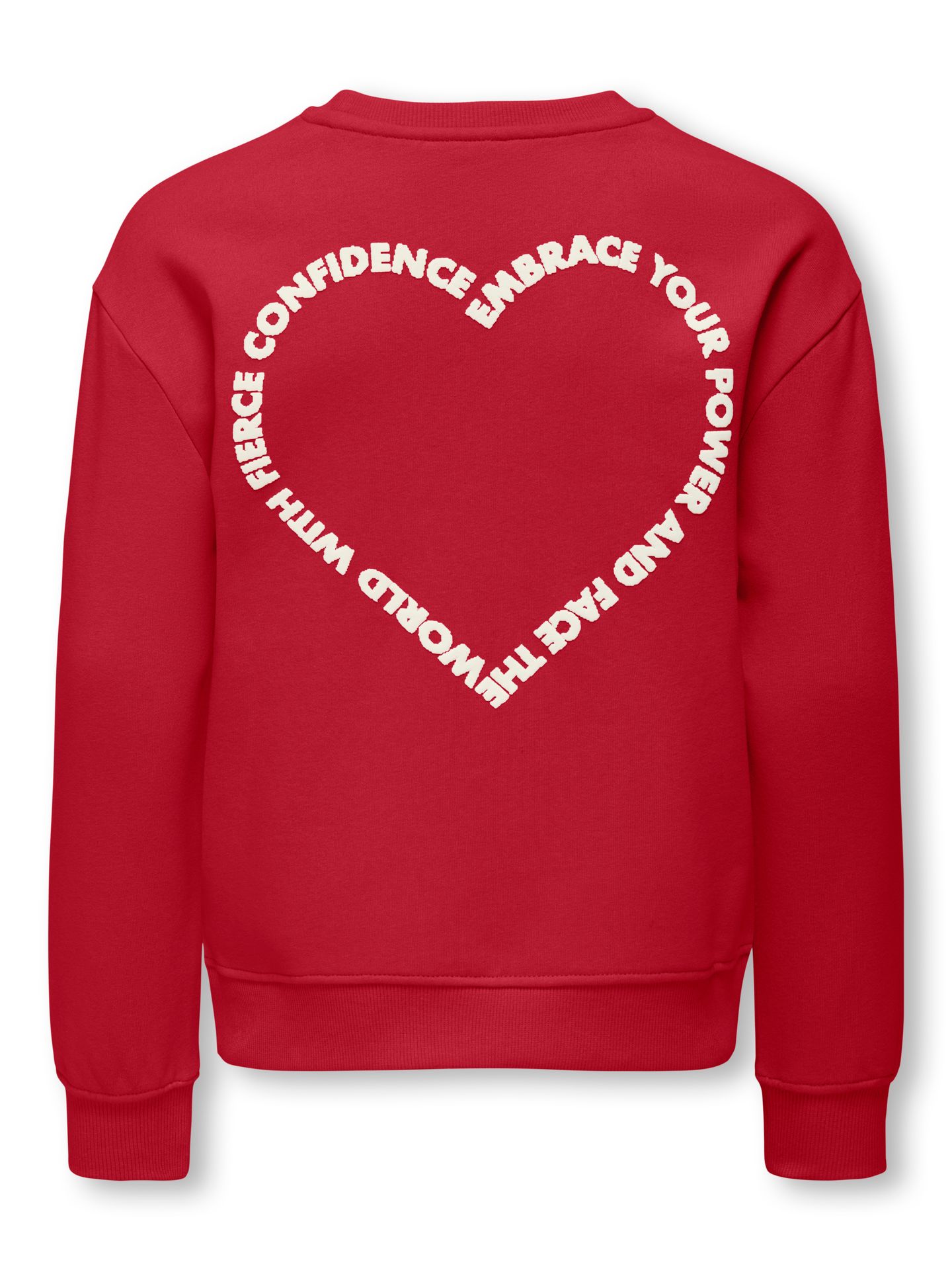 Only KOGDITTE L/S HEART O-NECK CS SWT Salsa/Fierce 00113871-EKA26011400003000