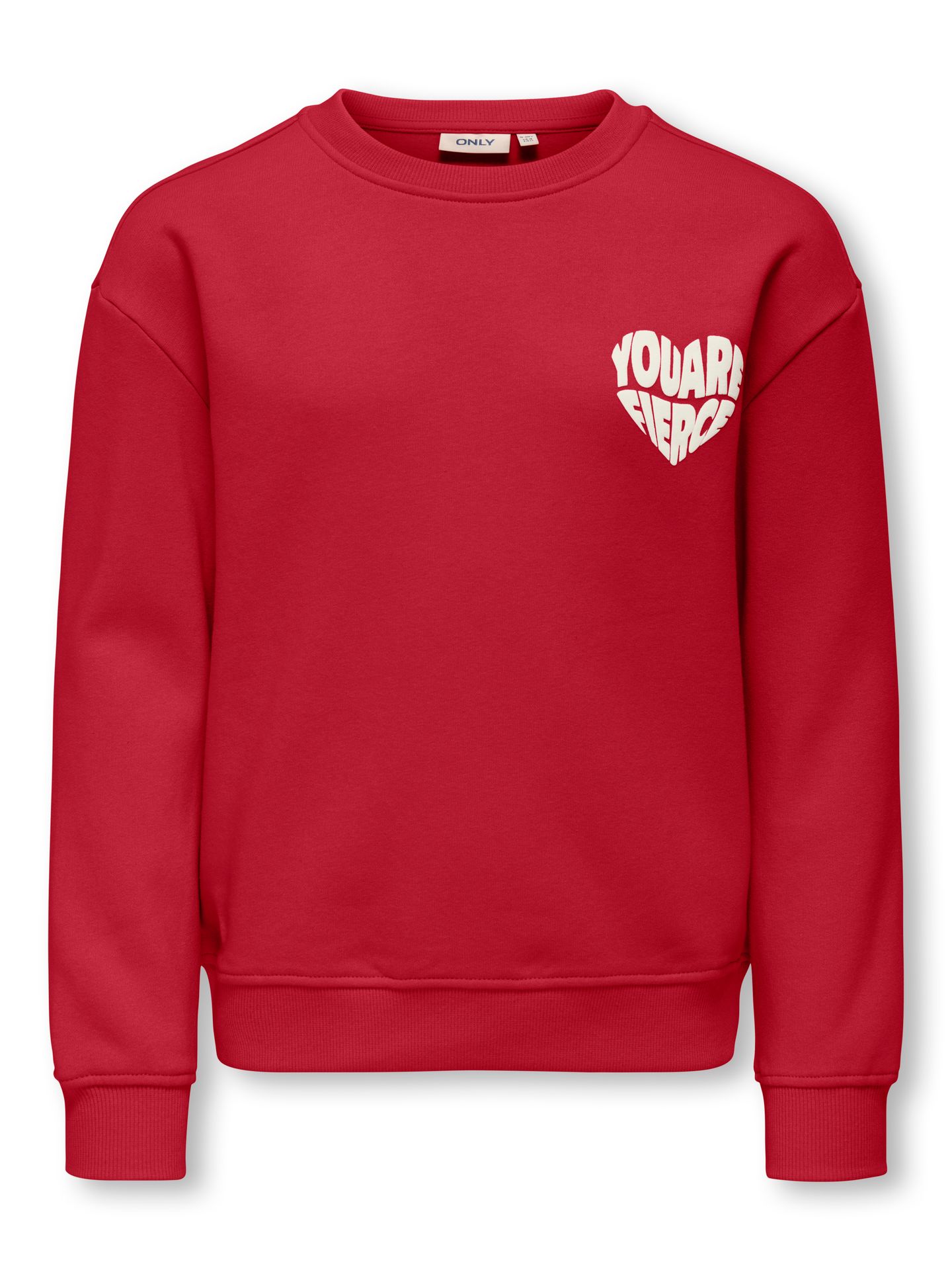 Only KOGDITTE L/S HEART O-NECK CS SWT Salsa/Fierce 2900157623030