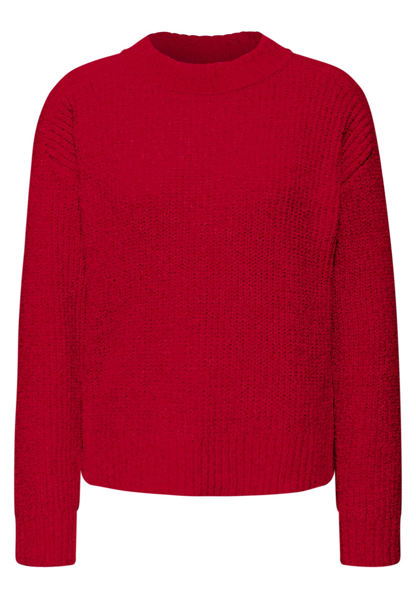 Street-One A303550 chenille sweater halfcardig racing red 00113903-EKA19000200000759
