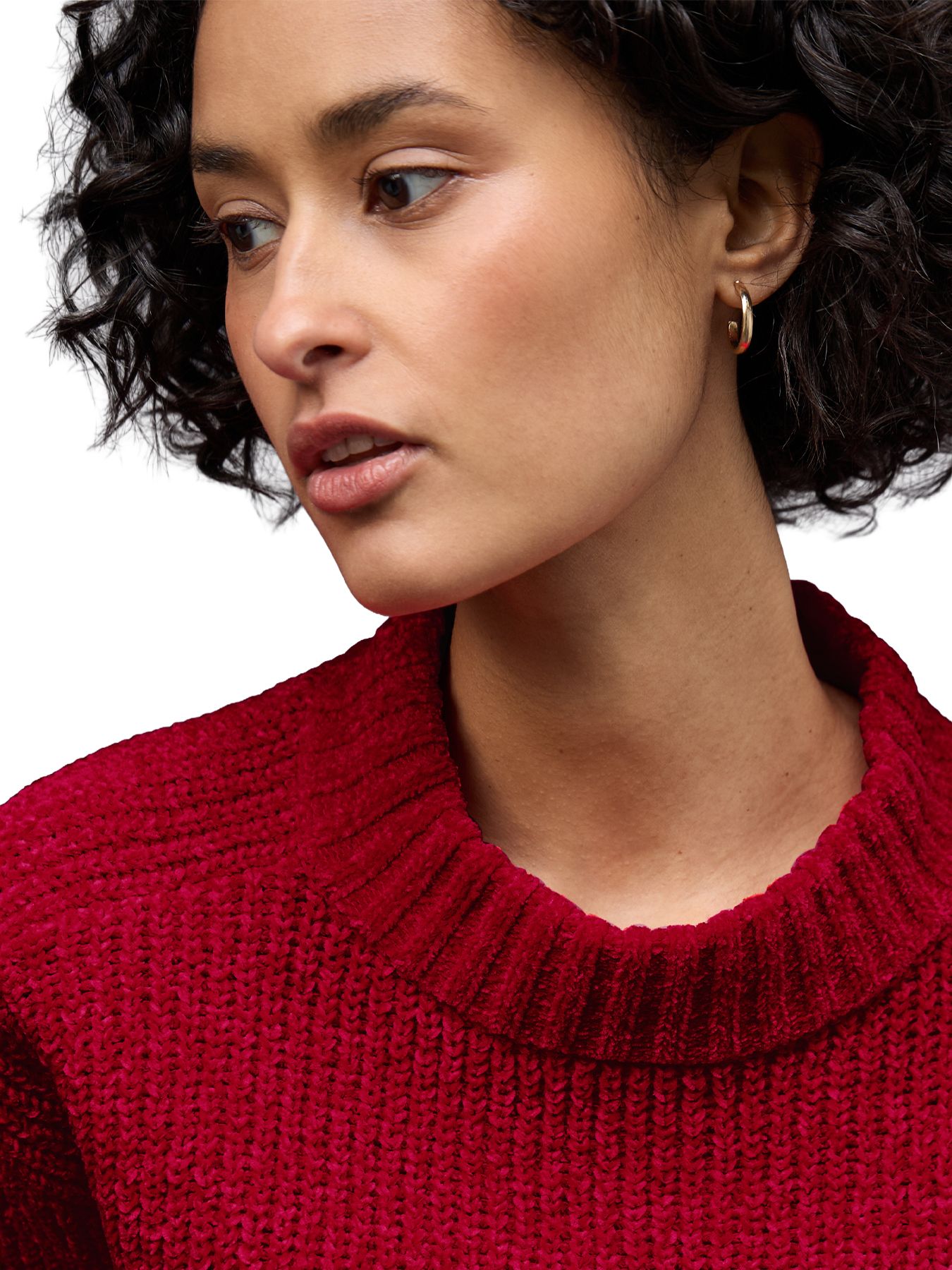 Street-One A303550 chenille sweater halfcardig racing red 2900157727059