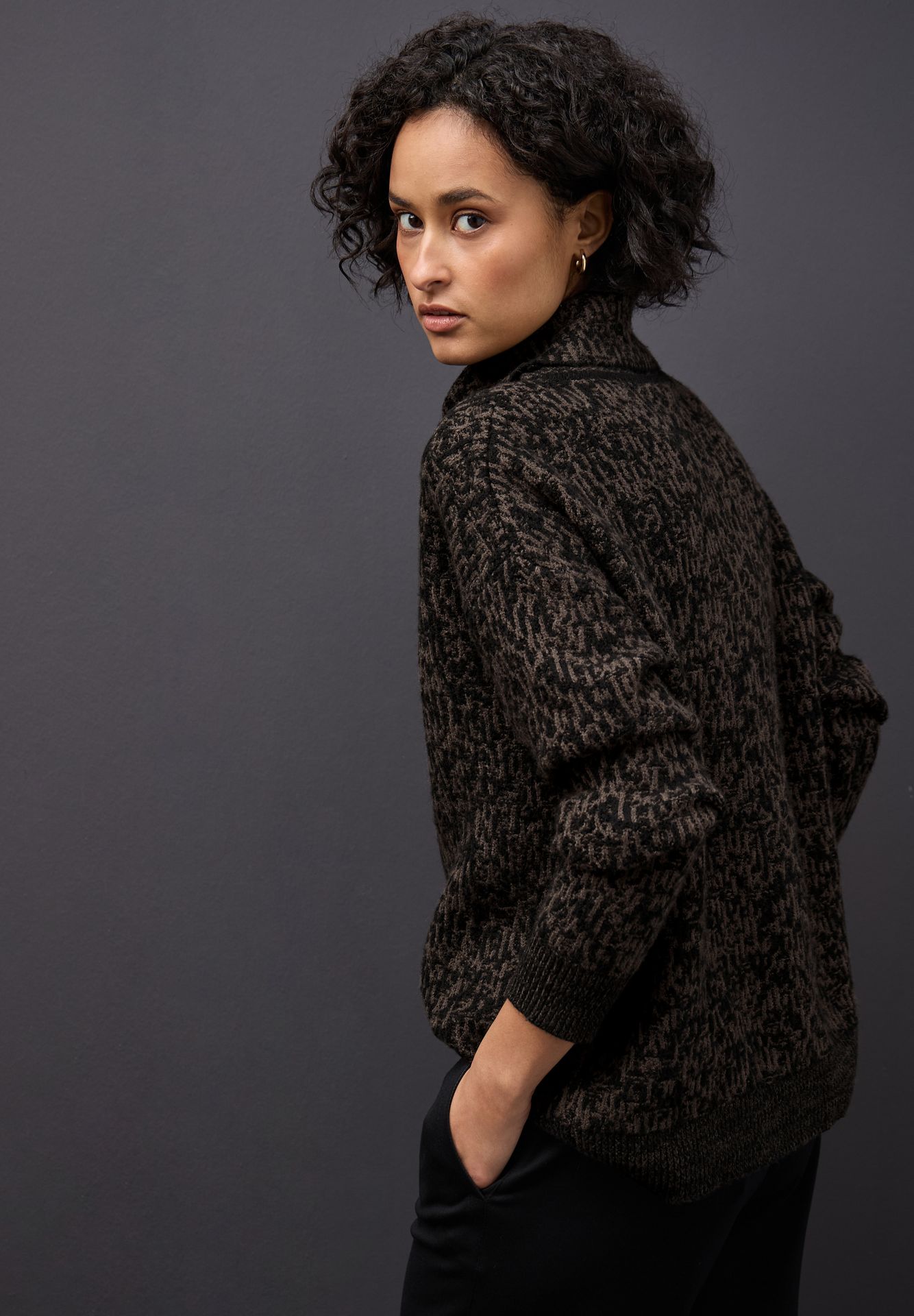 Street One A303558 cosy bi-colored Sweater black 2900157734057 Street One A303558 cosy bi-colored Sweater black 2900157734057