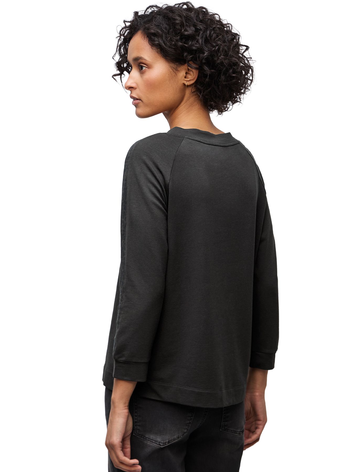 Street-One A324190 shirt w.printed galloon darkest brown 2900157764023