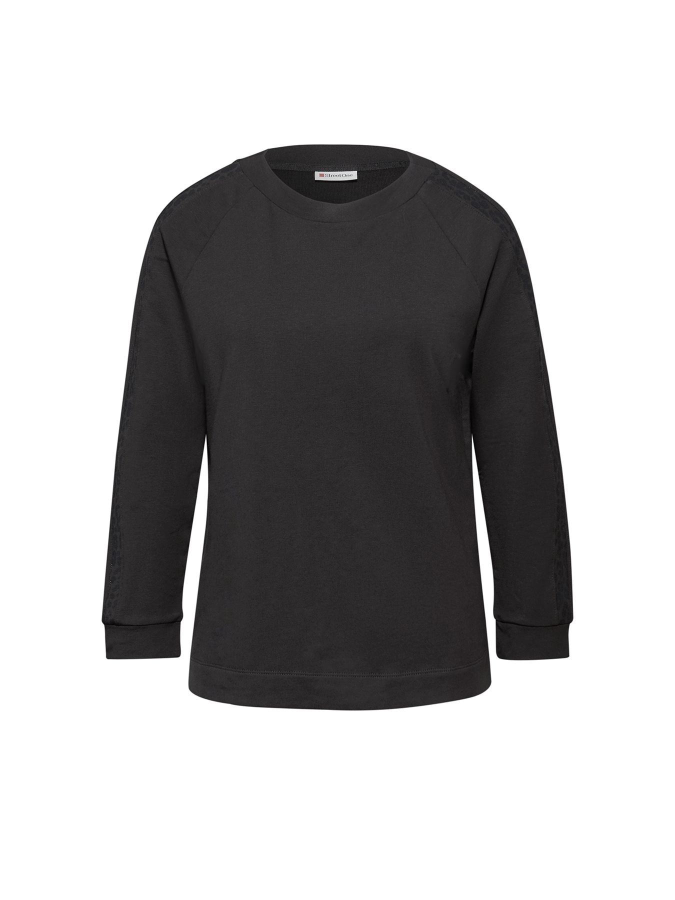 Street-One A324190 shirt w.printed galloon darkest brown 2900157764023