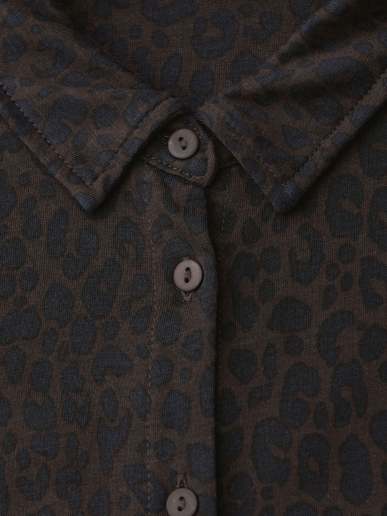 Street-One A324186 LTD QR printed jersey blous darkest brown 2900157842035