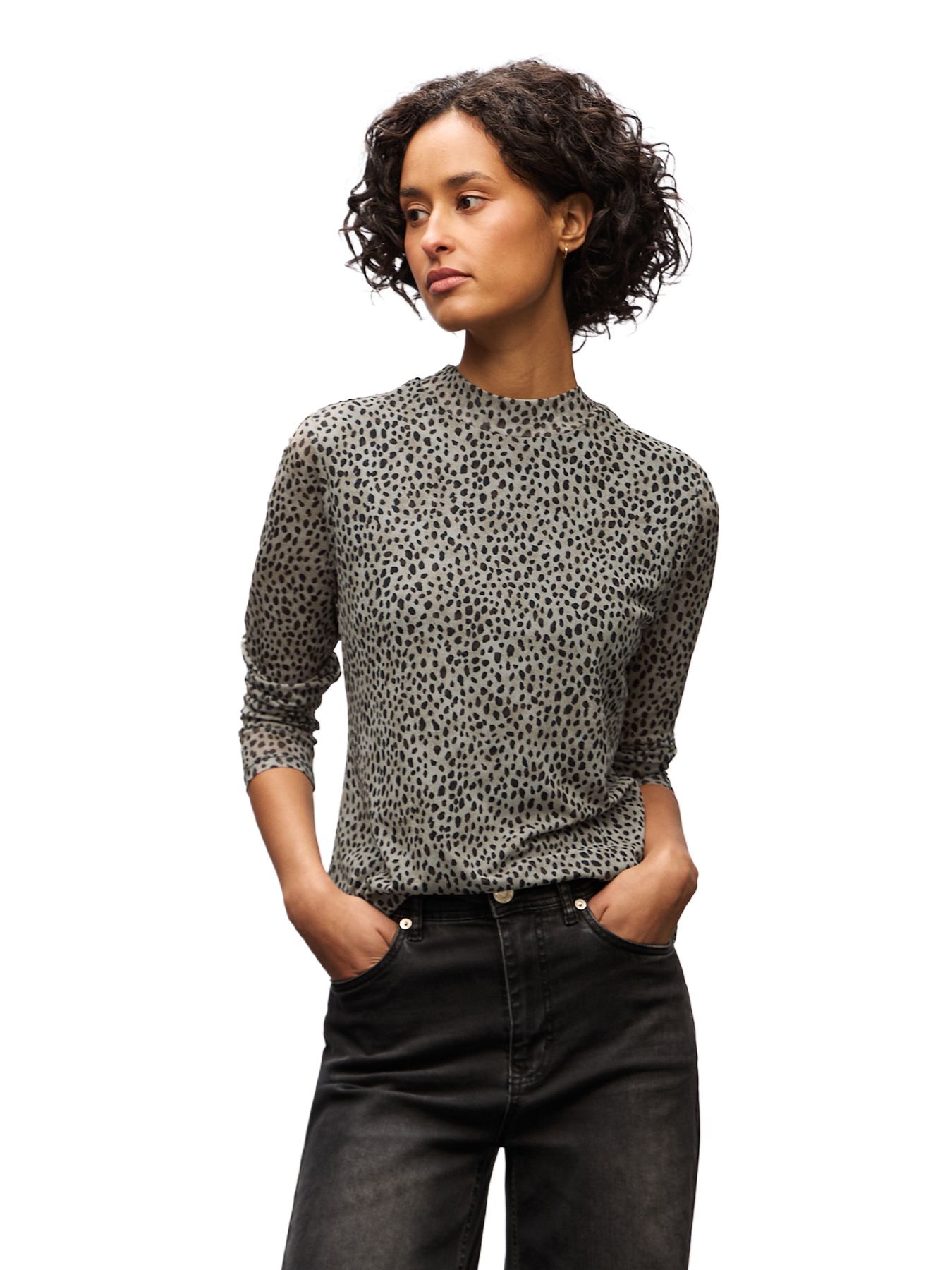 Street One A324187 LTD QR printed mesh turtle sanded beige 2900157845043