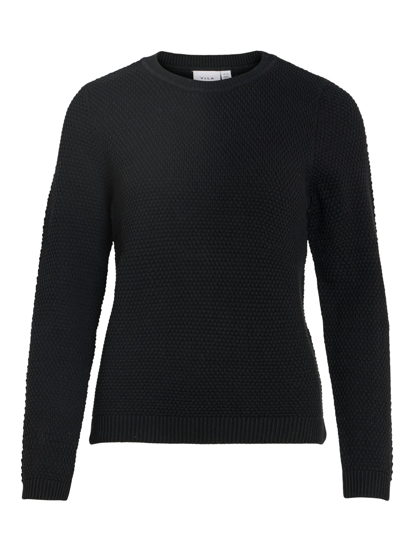 Object VIDALO O-NECK L/S KNIT TOP- NOOS Black 2900158867044 Object VIDALO O-NECK L/S KNIT TOP- NOOS Black 2900158867044