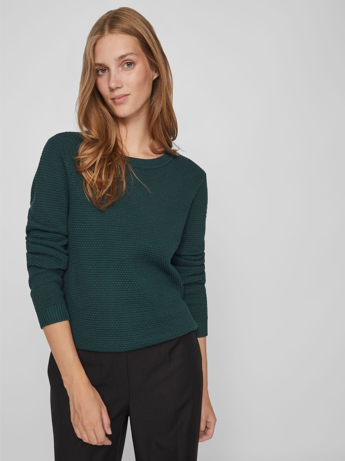 Object VIDALO O-NECK L/S KNIT TOP- NOOS Ponderosa Pine 00114087-EKA22000400000183 Object VIDALO O-NECK L/S KNIT TOP- NOOS Ponderosa Pine 00114087-EKA22000400000183
