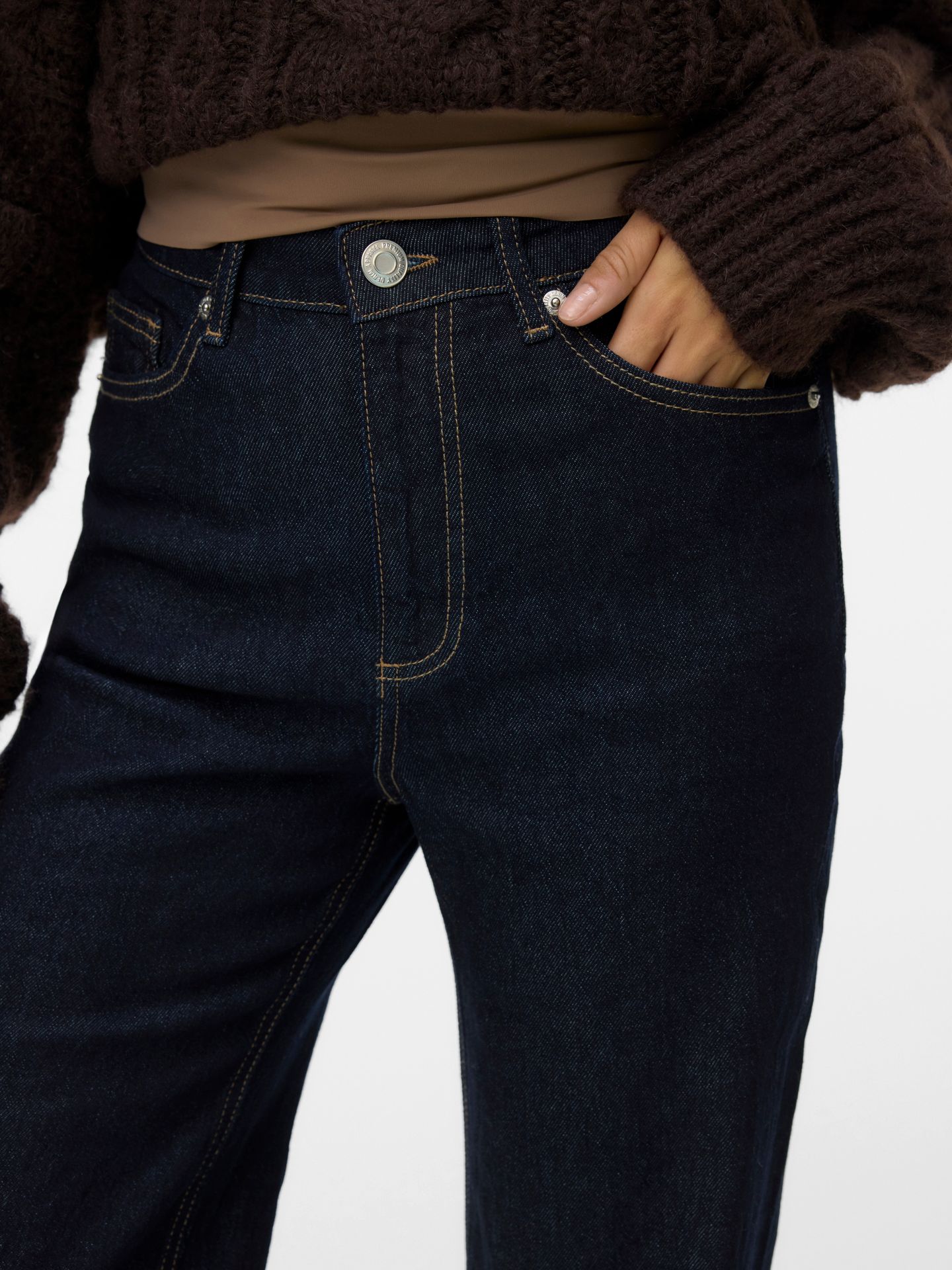 Vero Moda VMTESSA HR WIDE JEANS RA369 GA NOOS Dark Blue Denim/Grey wash 2900158338070