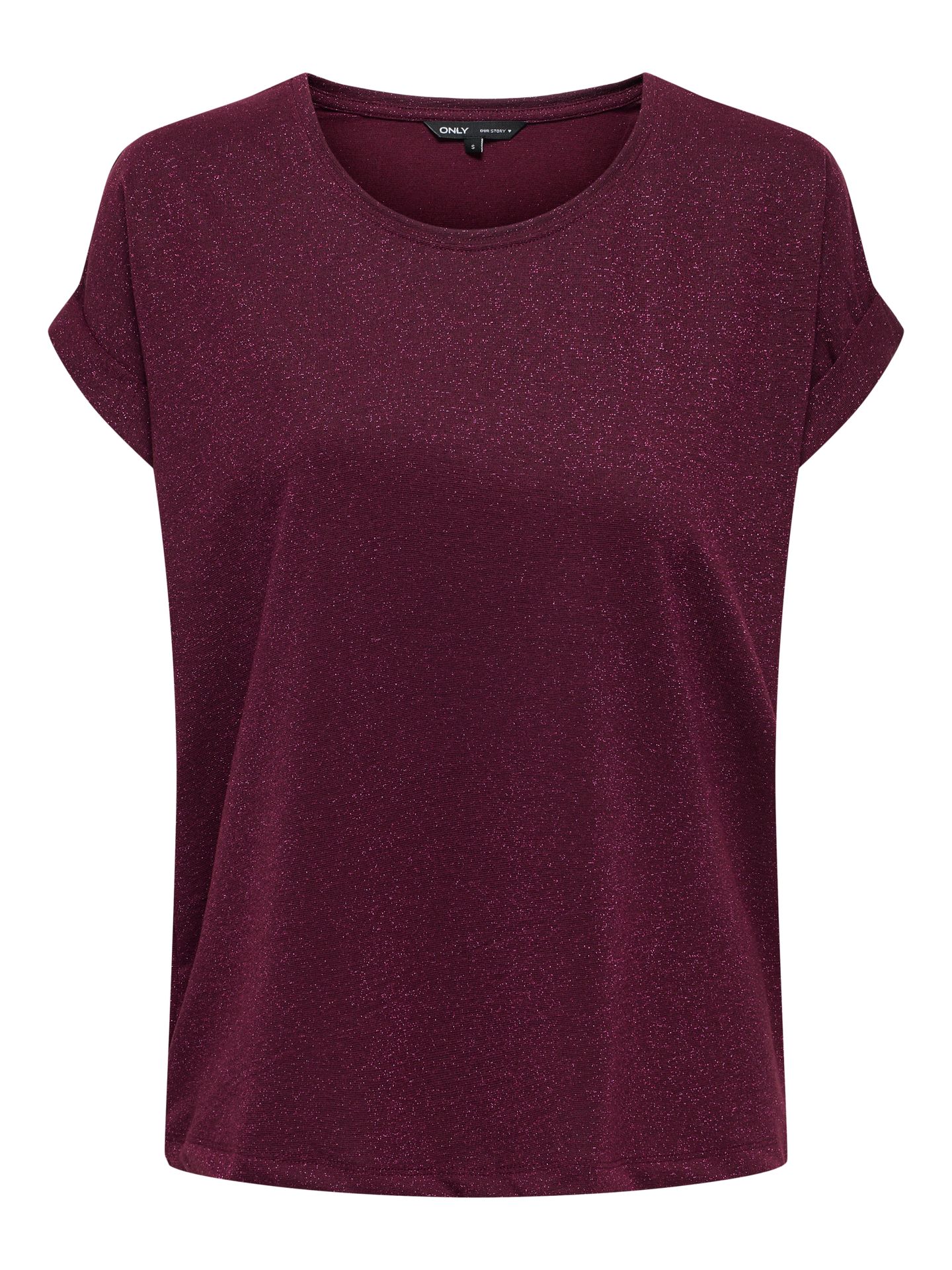 Only ONLMOSTER GLITTER S/S TOP NOOS JRS Chocolate Truffle/CHOCOLATE TRUFFLE 00114161-EKA26011400003018