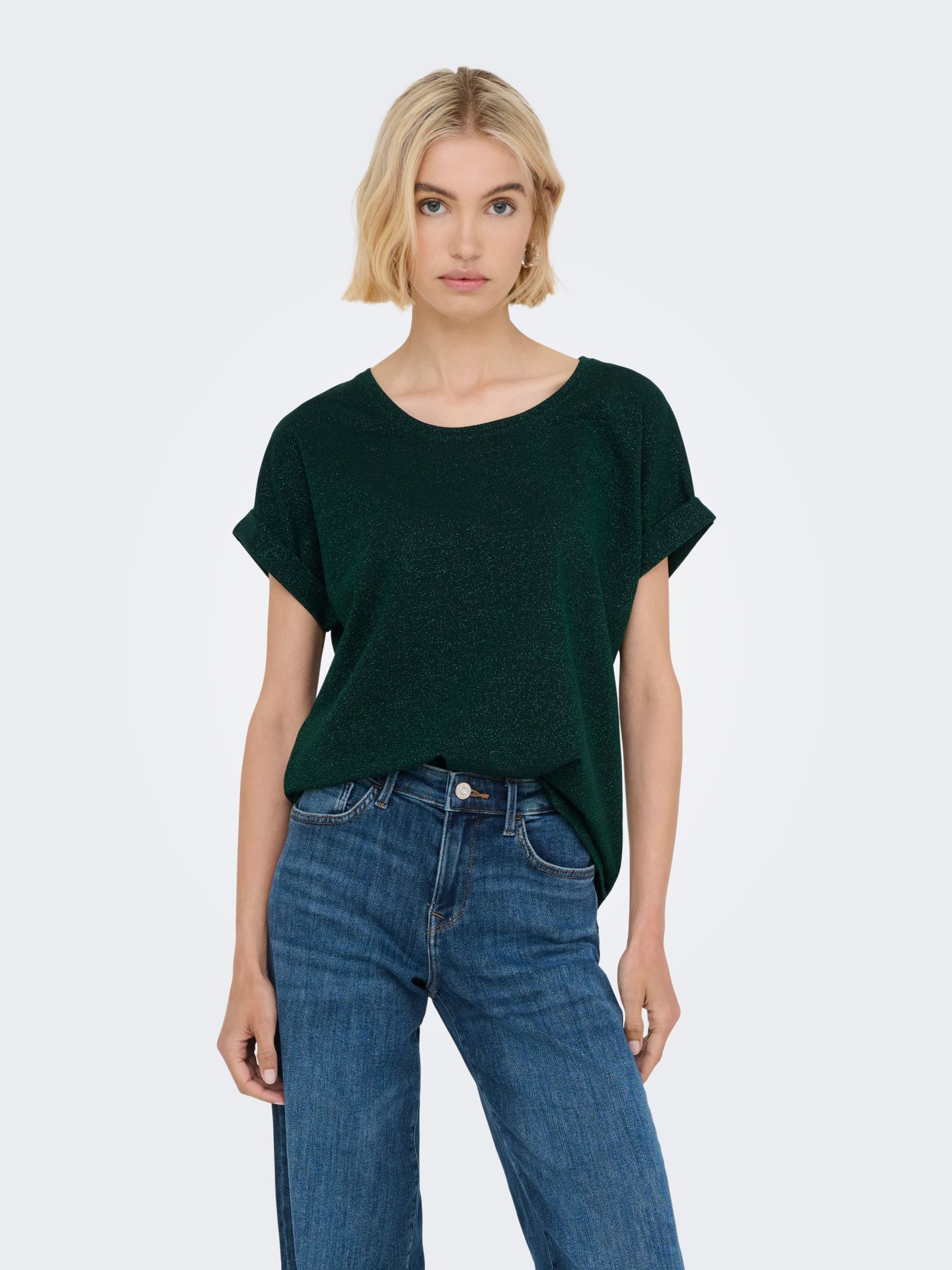 Only ONLMOSTER GLITTER S/S TOP NOOS JRS Scarab/SCARAB LUREX 2900158348048