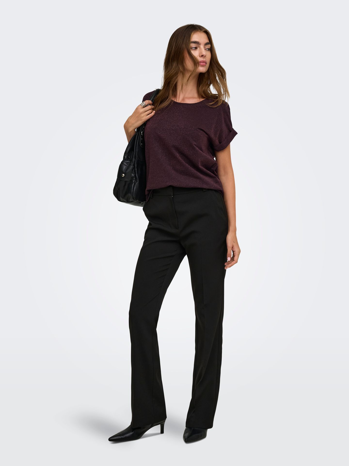 Only ONLMOSTER GLITTER S/S TOP NOOS JRS Fudge/TONE IN TONE LUREX 2900168481032