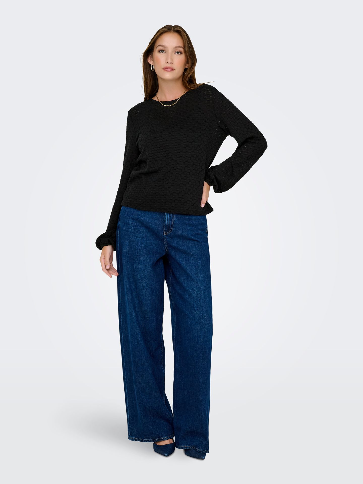 Only ONLBELLE LIFE L/S TOP JRS Black 2900158358030 Only ONLBELLE LIFE L/S TOP JRS Black 2900158358030