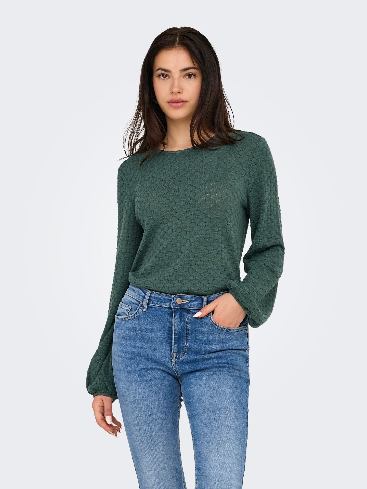 Only ONLBELLE LIFE L/S TOP JRS Balsam Green 00114164-EKA26011400000180