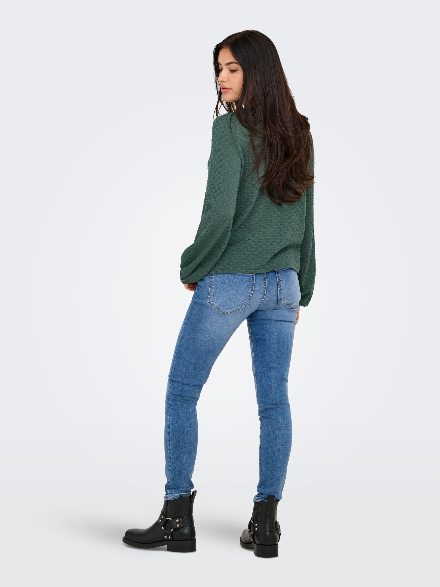 Only ONLBELLE LIFE L/S TOP JRS Balsam Green 2900158357040 Only ONLBELLE LIFE L/S TOP JRS Balsam Green 2900158357040