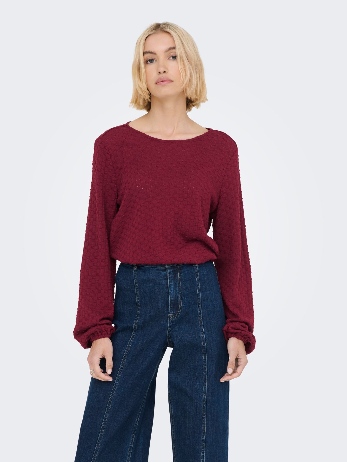 Only ONLBELLE LIFE L/S TOP JRS Cabernet 00114164-EKA26011400002985