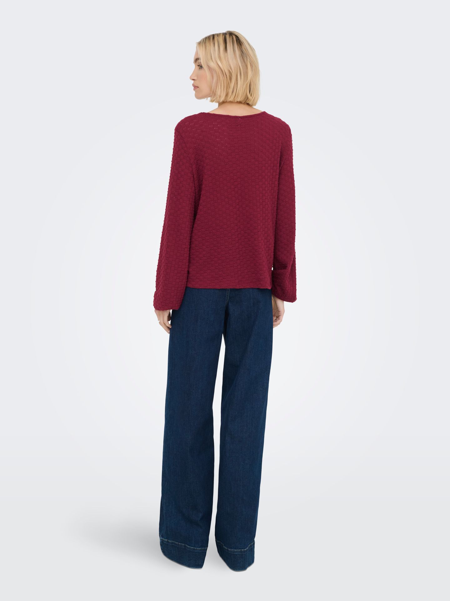 Only ONLBELLE LIFE L/S TOP JRS Cabernet 2900158356029 Only ONLBELLE LIFE L/S TOP JRS Cabernet 2900158356029