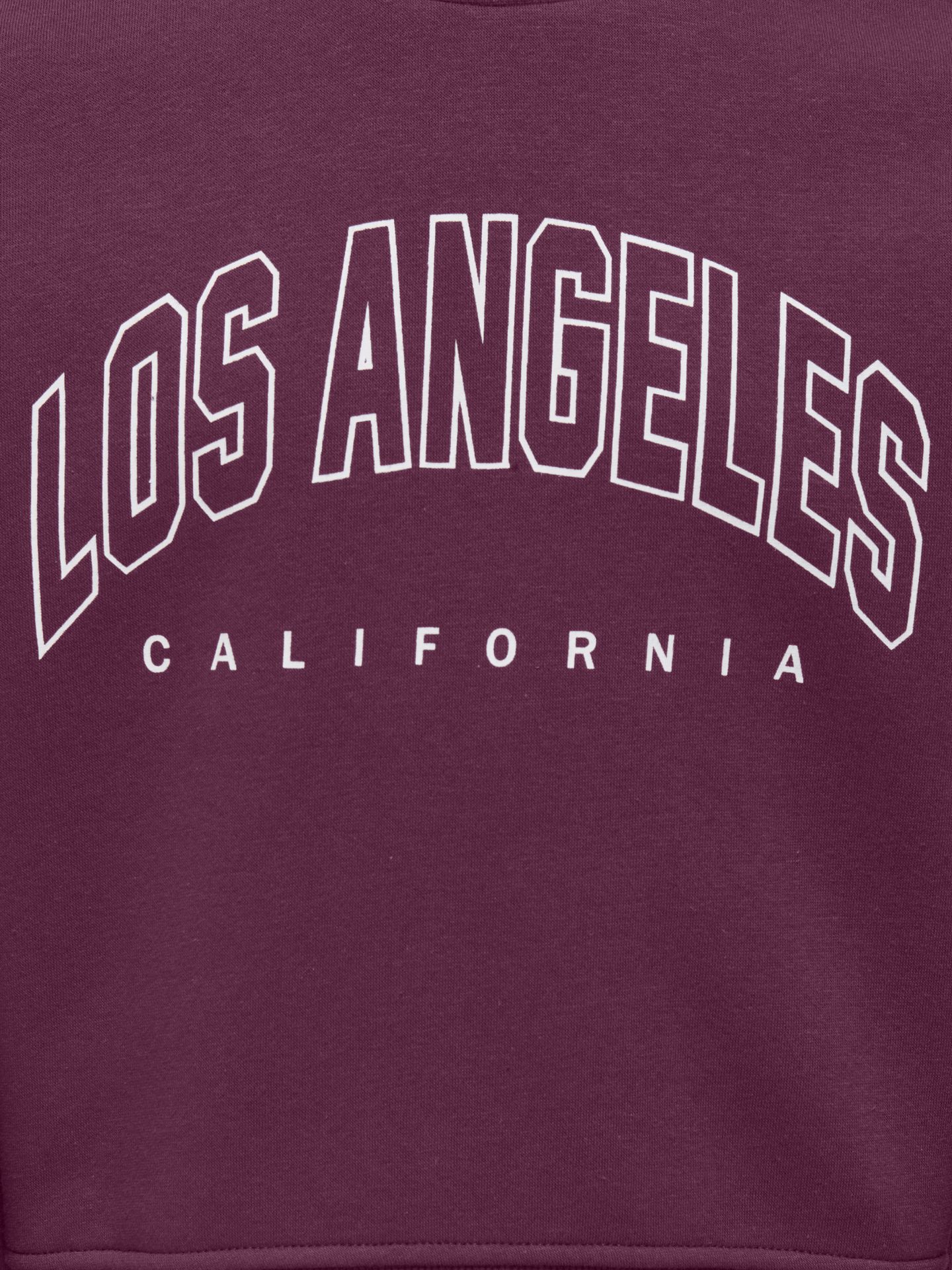 Only KOGSWEAT LS CREW OVZ STAT SWT NOOS Mauve Wine/Los Angeles - California 00114186-EKA26011400003023