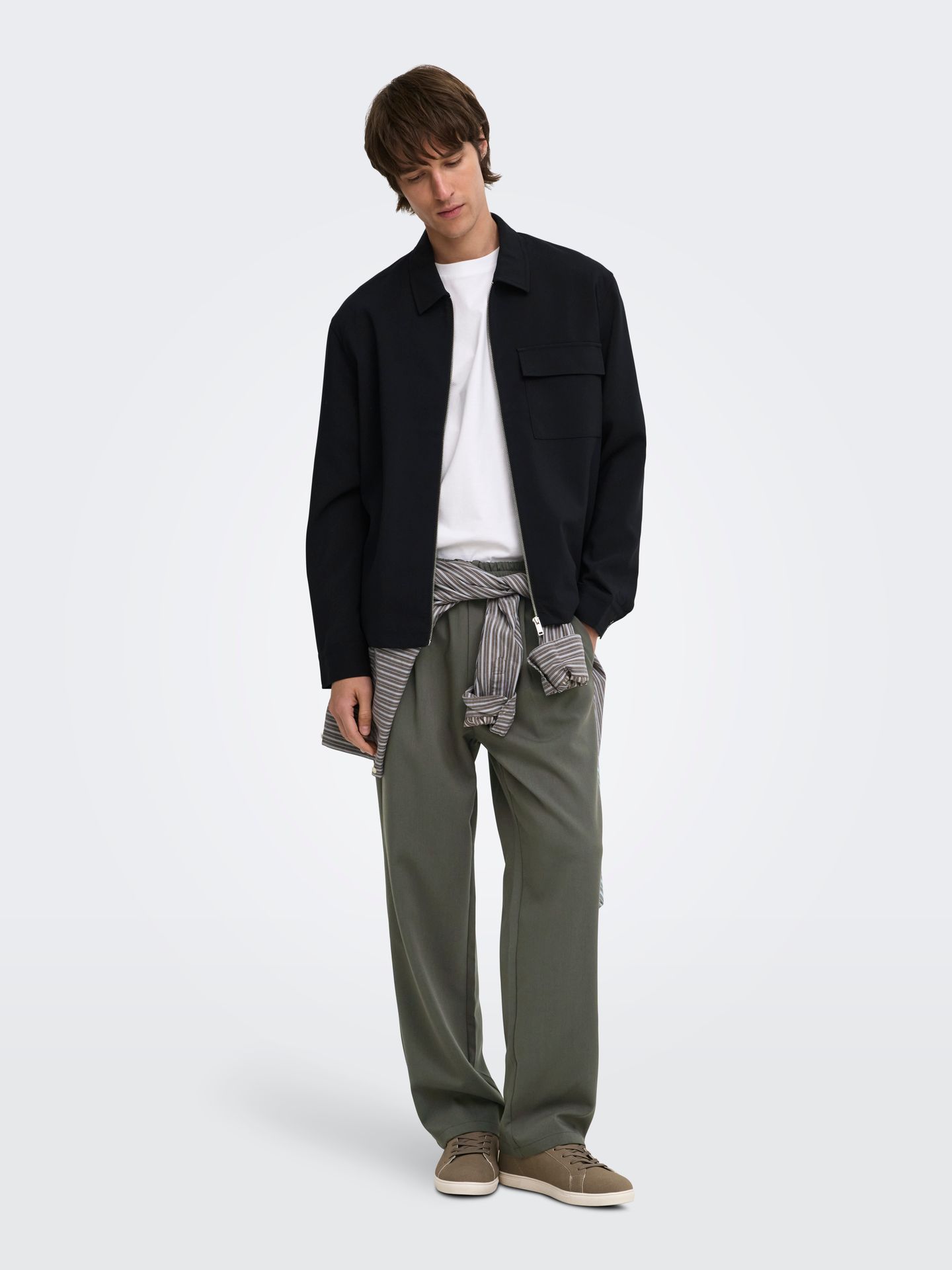 Only & Sons ONSWILL 0292 LOOSE STRING PANT FRML Beluga 2900168871055