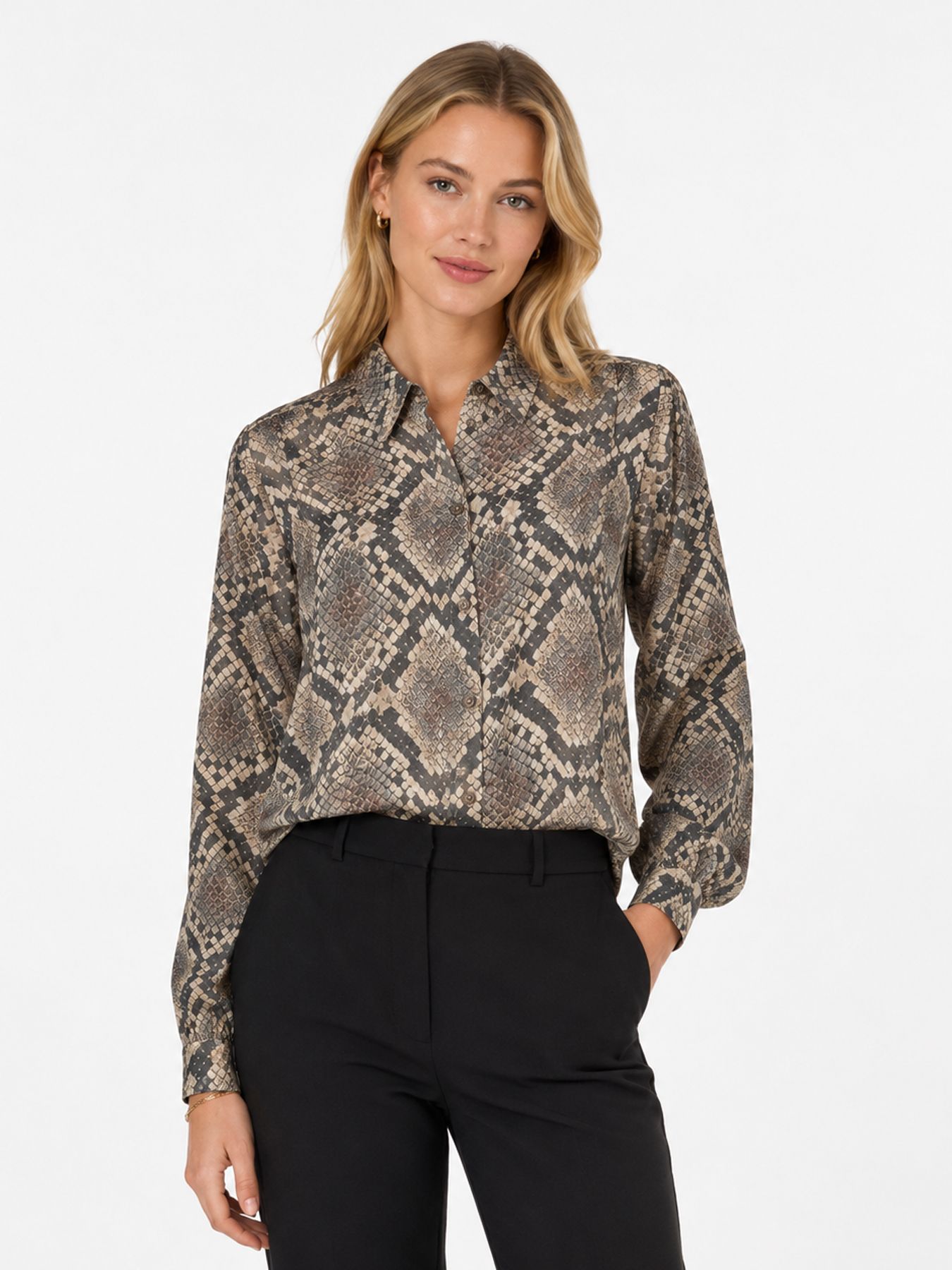 Geisha Blouse animal 999 black/sand 00114194-EKA26013800000018