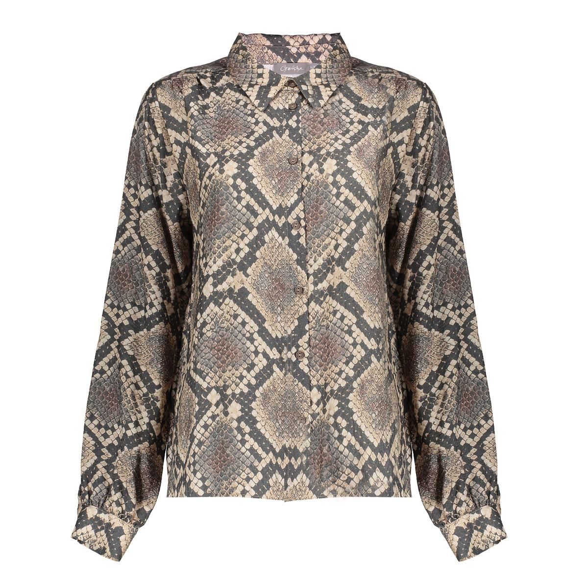 geisha Blouse animal 999 black/sand 00114194-EKA26013800000018